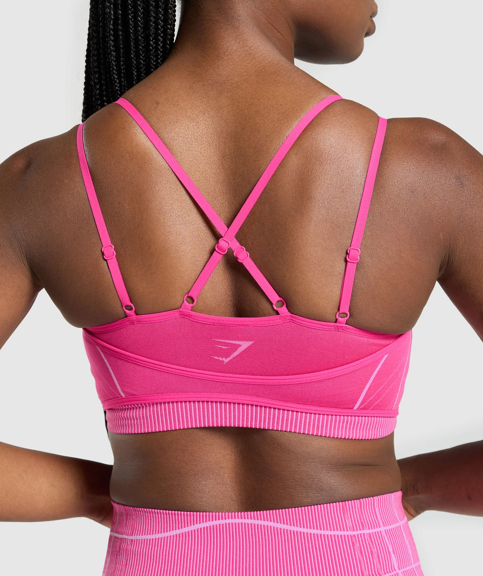 Gymshark Apex Seamless Strappy Sports Bra - Valley Pink/Sour Pink - Image 6