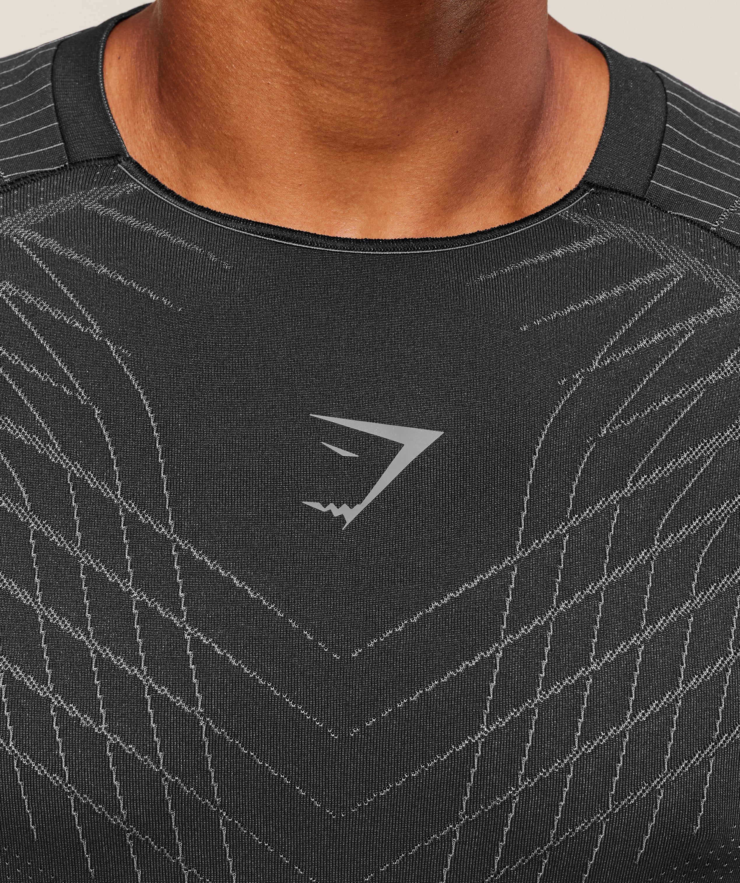 Gymshark Apex Seamless T-Shirt - Black/Dark Grey - Image 6