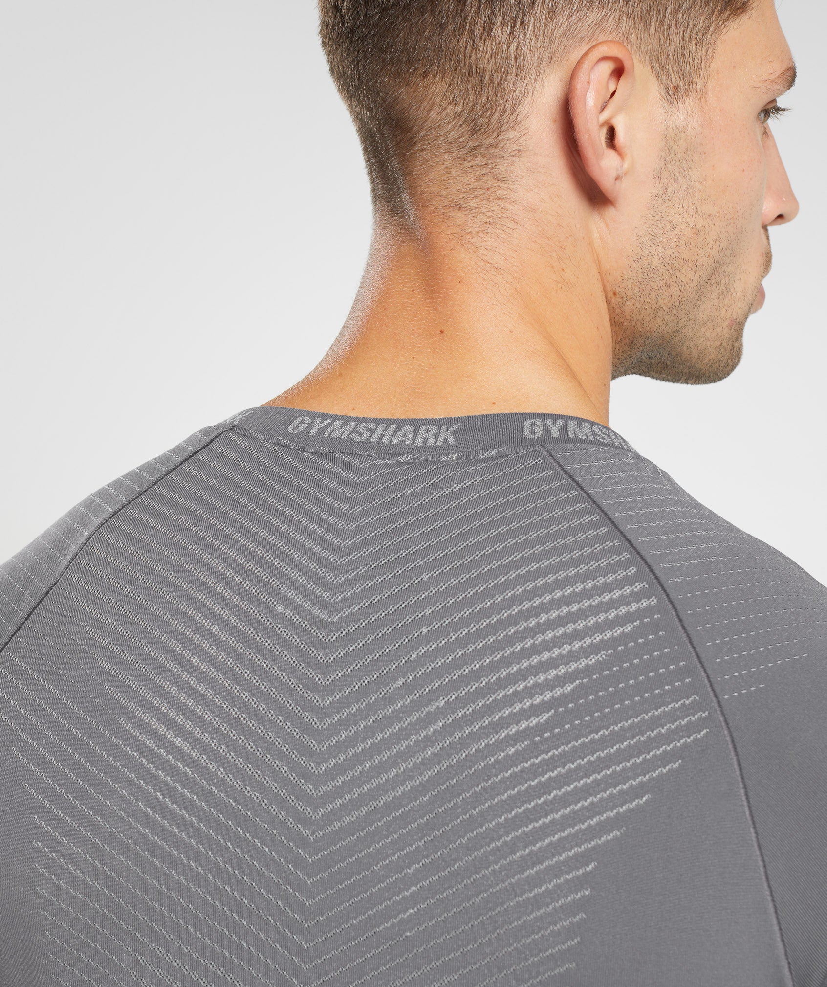 Gymshark Apex Seamless T-Shirt - Dark Grey/Smokey Grey - Image 5