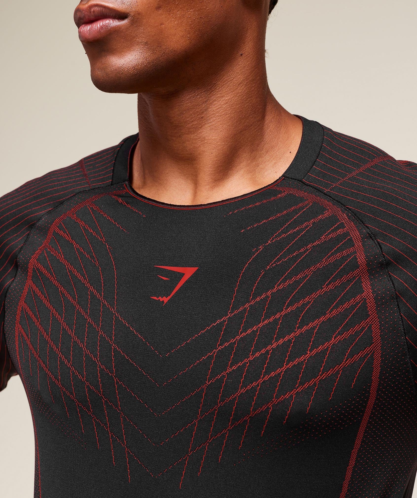Gymshark Apex Seamless T-Shirt - Black/Carmine Red - Image 5