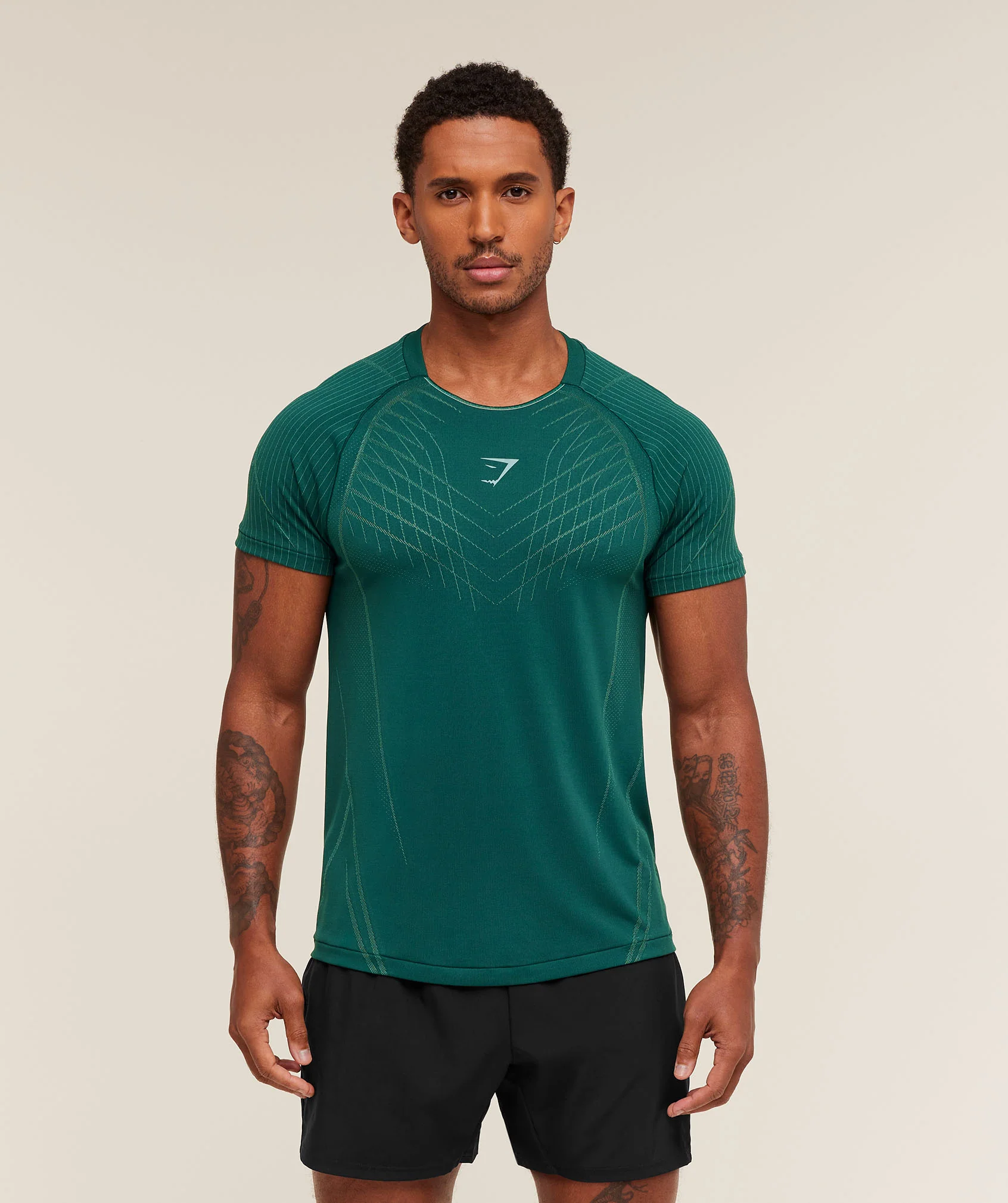 Gymshark Apex Seamless T-Shirt - Weighted Teal/Muted Teal - Image 4