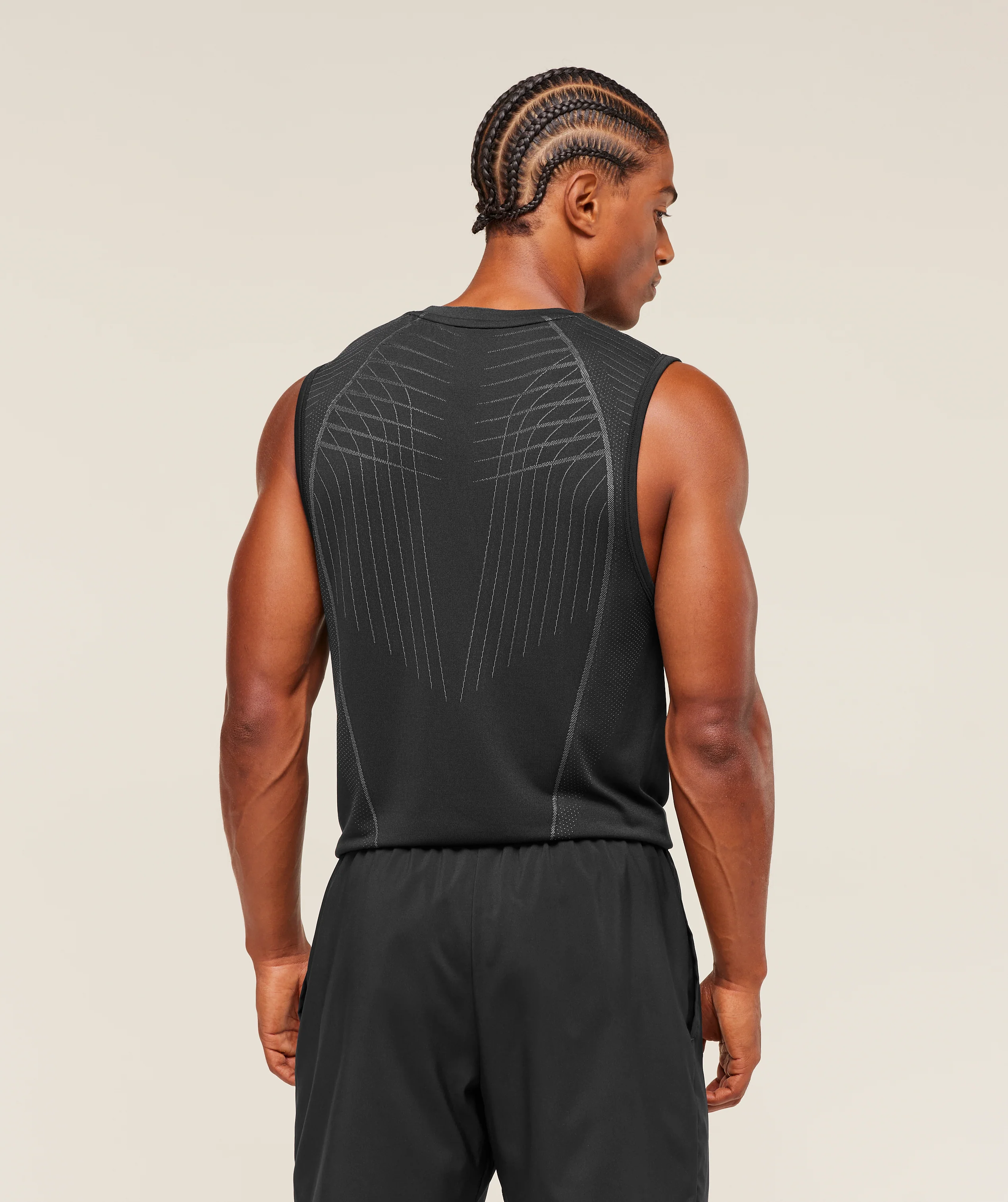 Gymshark Apex Seamless Tank - Black/Dark Grey - Image 3