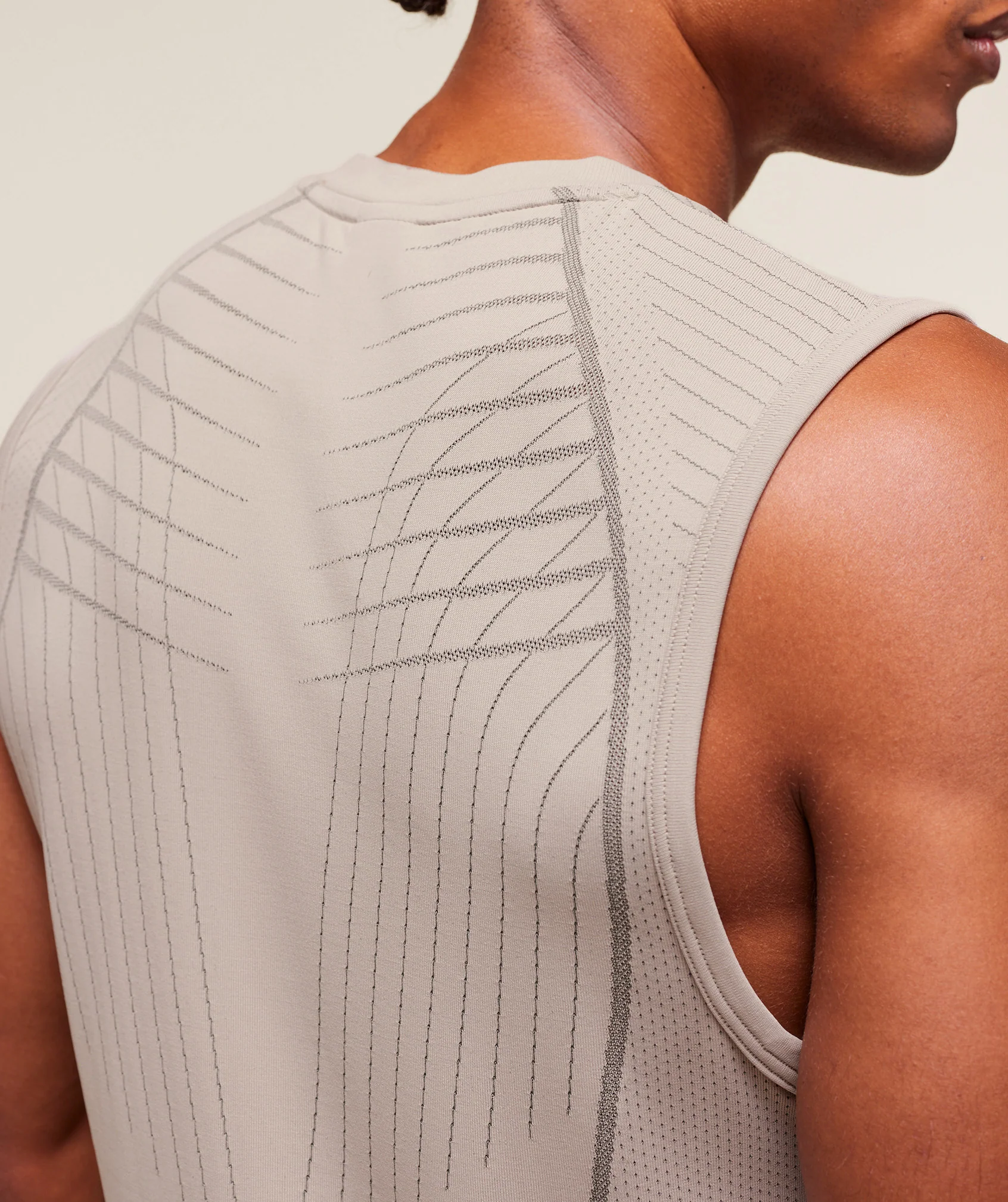Gymshark Apex Seamless Tank - Mushroom Grey/Pitch Grey - Image 5