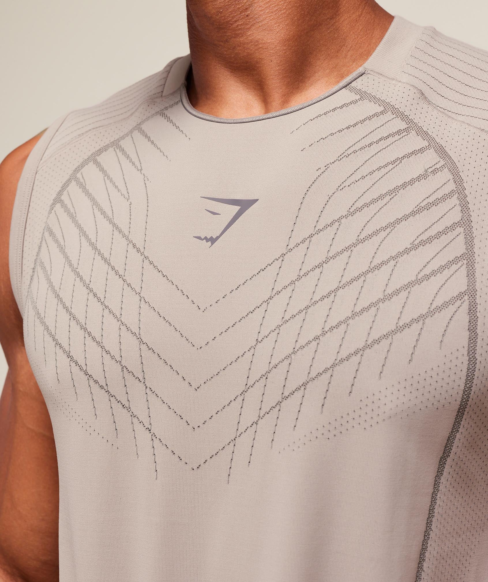 Gymshark Apex Seamless Tank - Mushroom Grey/Pitch Grey - Image 6