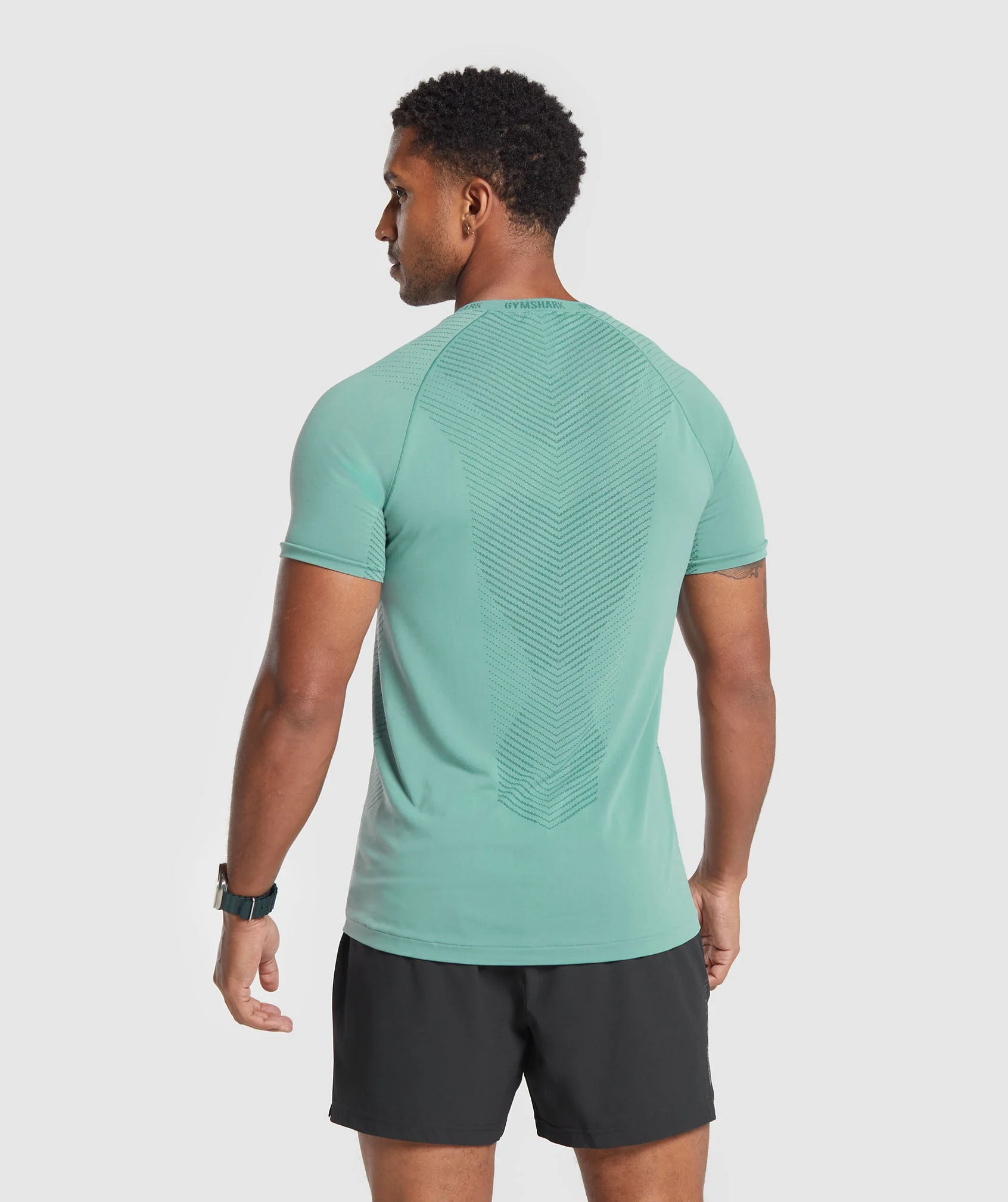 Gymshark Apex T-Shirt - Duck Egg Blue/Smokey Teal - Image 2