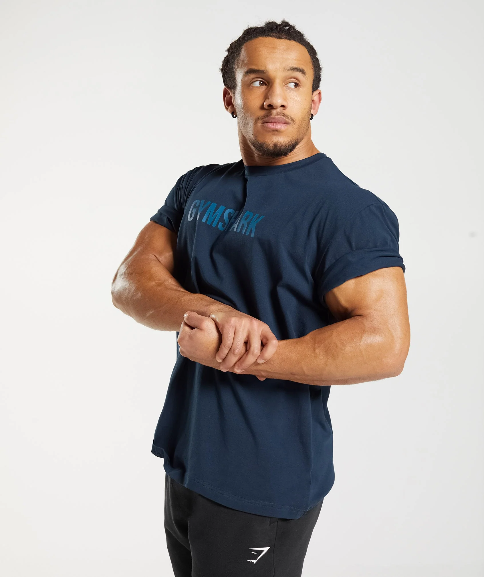 Gymshark Apollo Oversized T-Shirt - Navy - Image 5