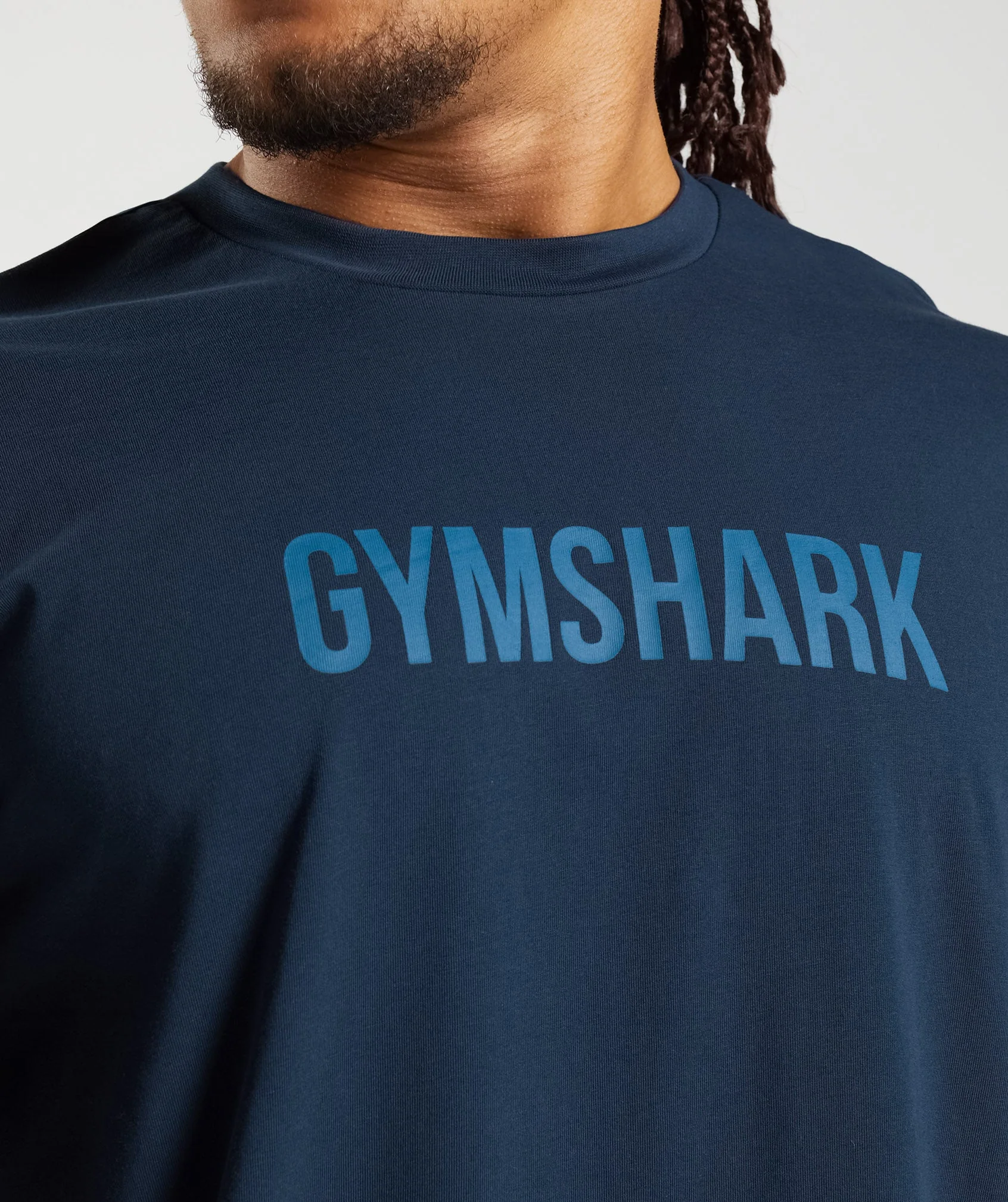 Gymshark Apollo Oversized T-Shirt - Navy - Image 6