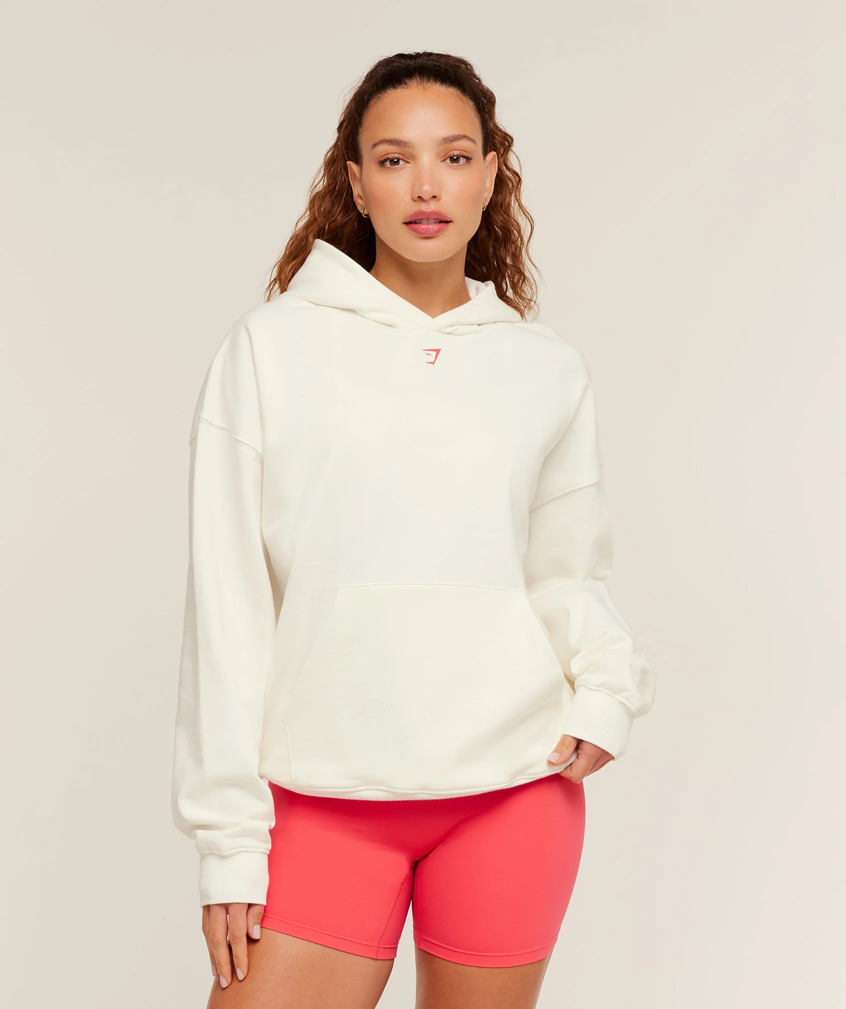 Gymshark Après-Lift Club Oversized Hoodie - GS Soft White - Image 2