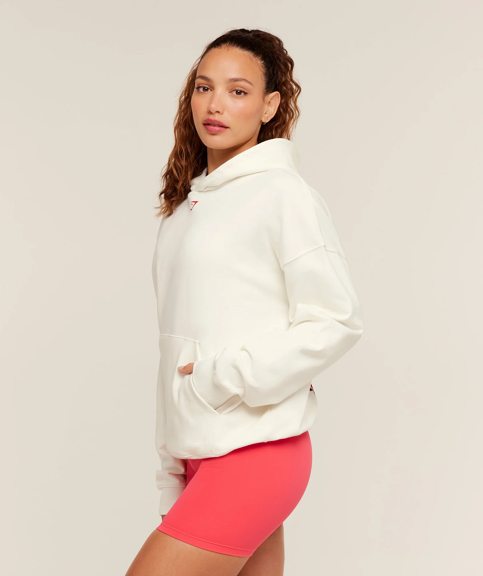 Gymshark Après-Lift Club Oversized Hoodie - GS Soft White - Image 3