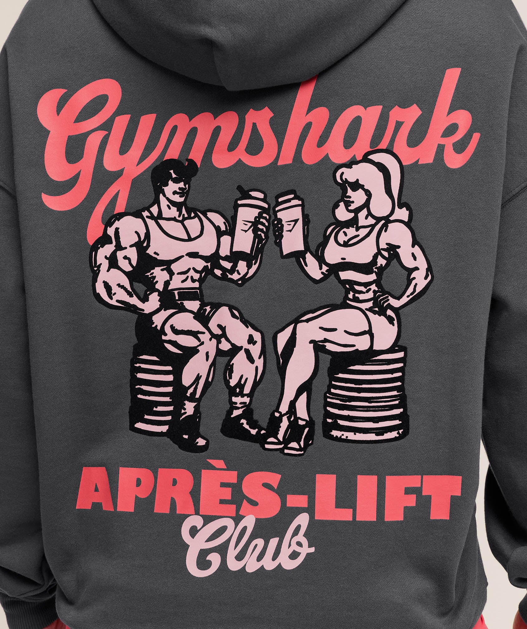 Gymshark Après-Lift Club Oversized Hoodie - Grey - Image 5
