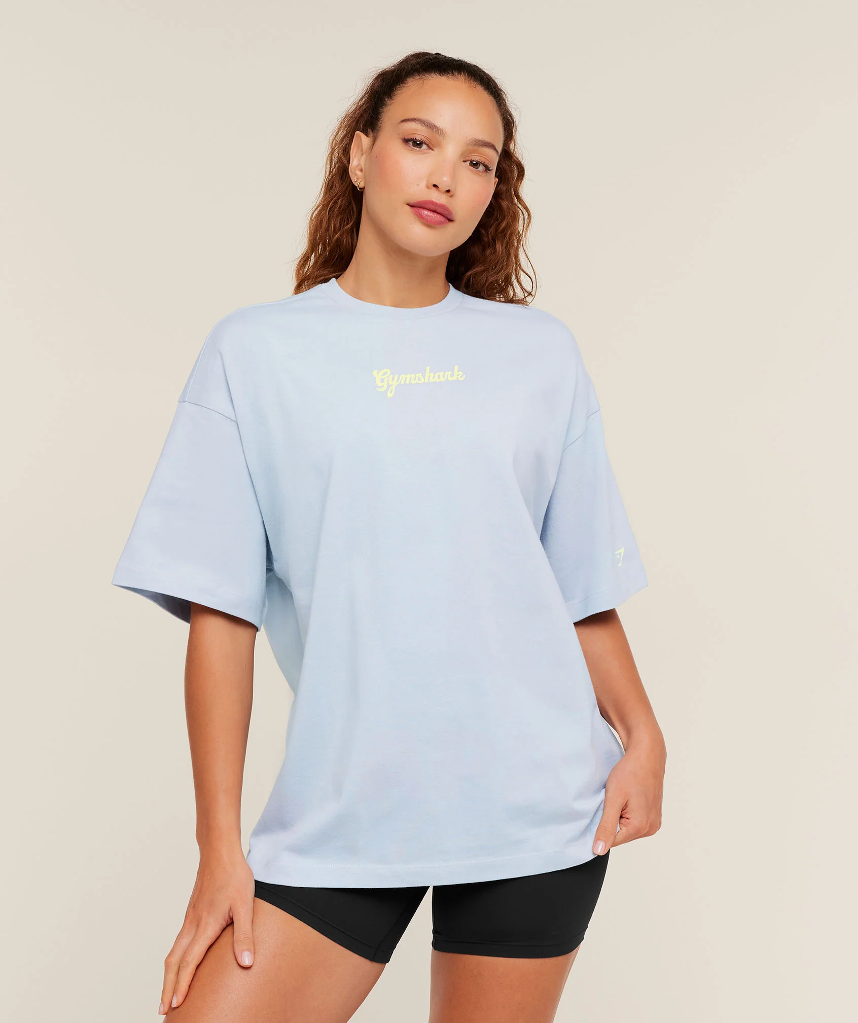 Gymshark Après-Lift Club Oversized T-Shirt - GS Smoke Blue - Image 2