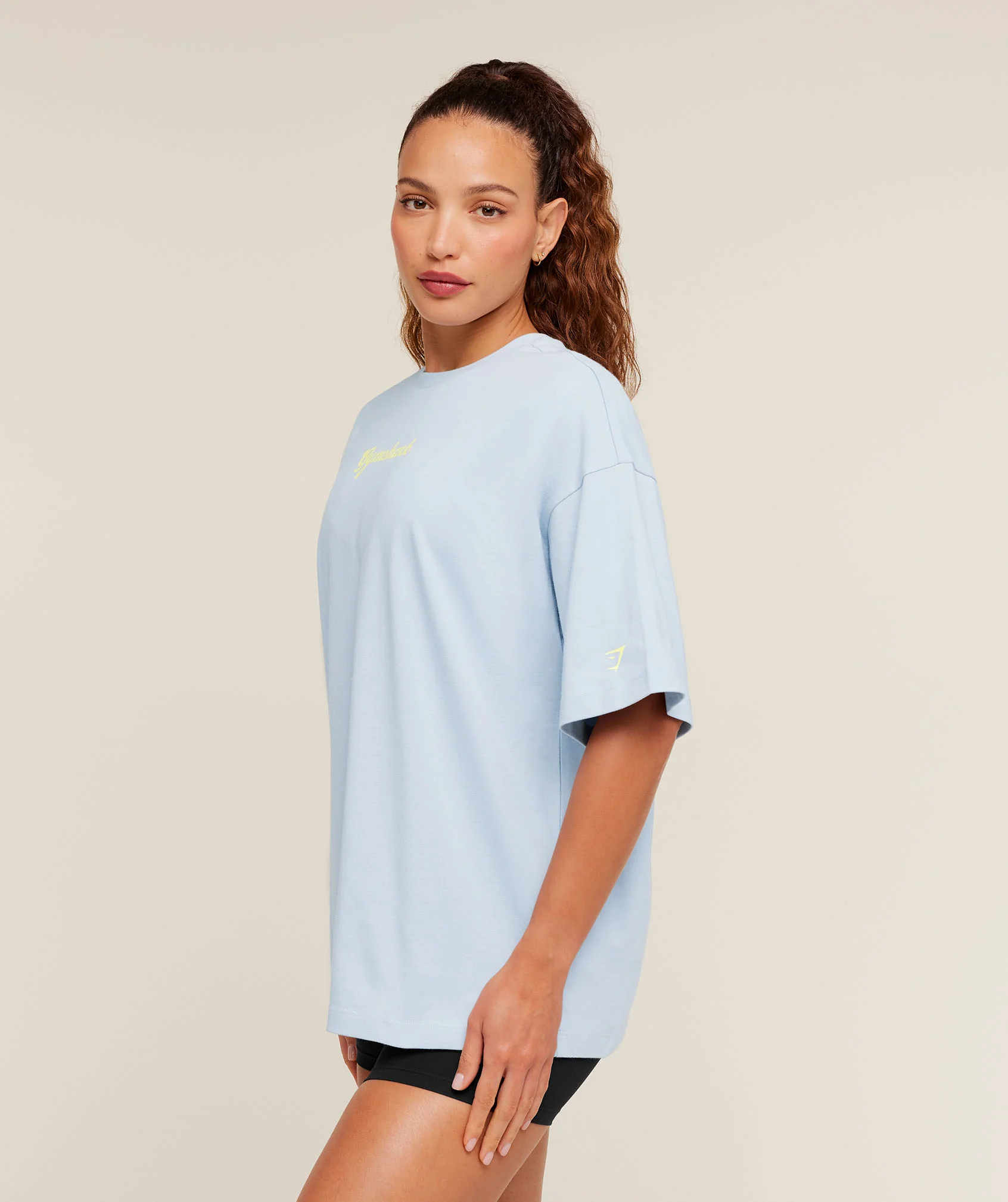 Gymshark Après-Lift Club Oversized T-Shirt - GS Smoke Blue - Image 3