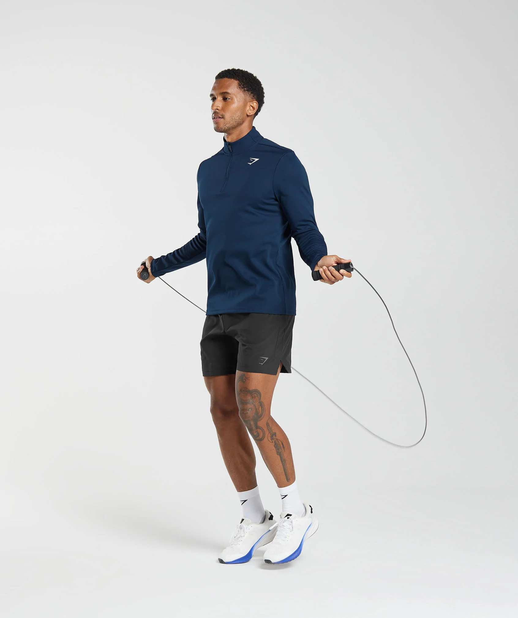 Gymshark Arrival 1/4 Zip Pullover - Navy - Image 4