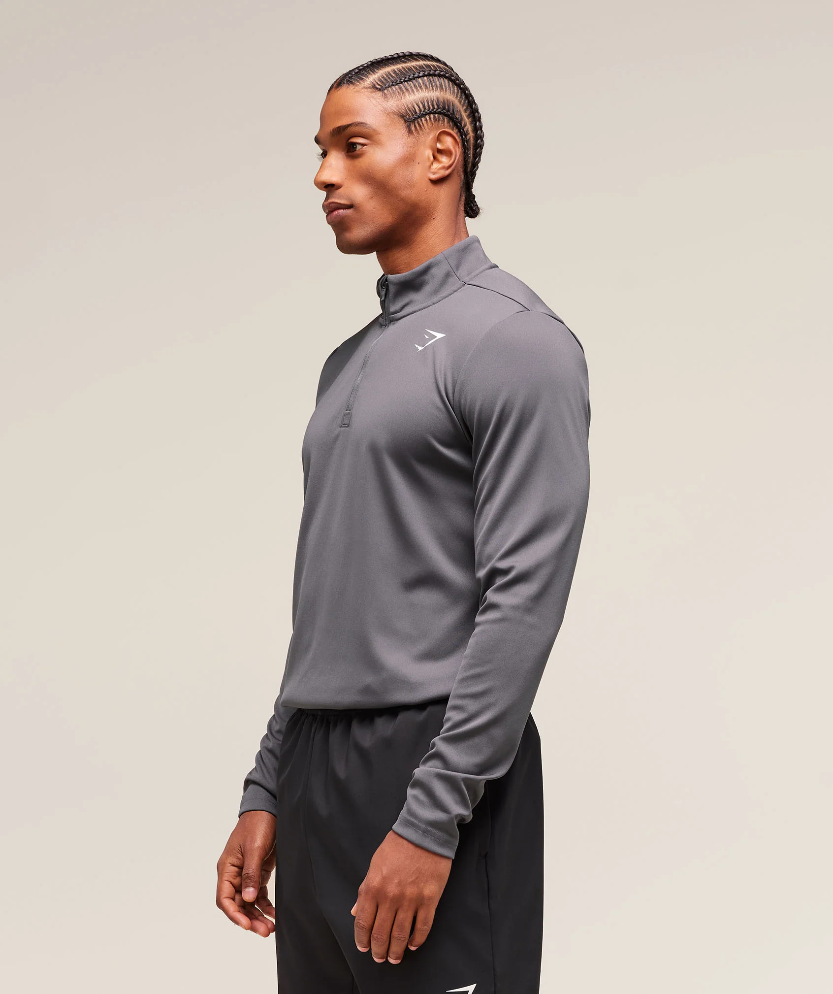 Gymshark Arrival 1/4 Zip - Silhouette Grey - Image 3