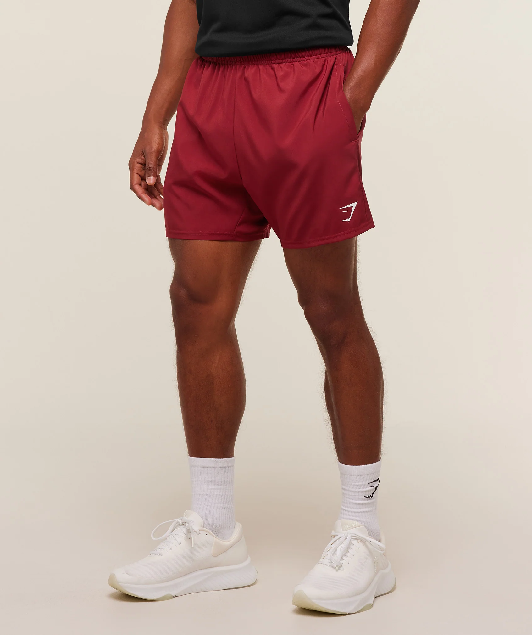 Gymshark Arrival 5" Shorts - Athletic Burgundy - Image 3