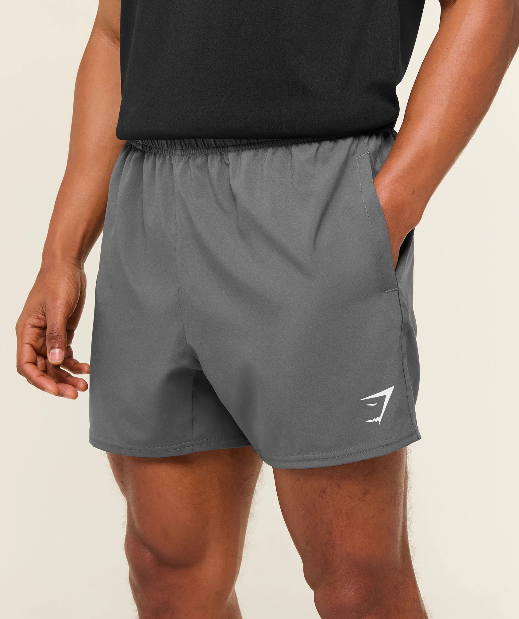 Gymshark Arrival 5" Shorts - Silhouette Grey - Image 5
