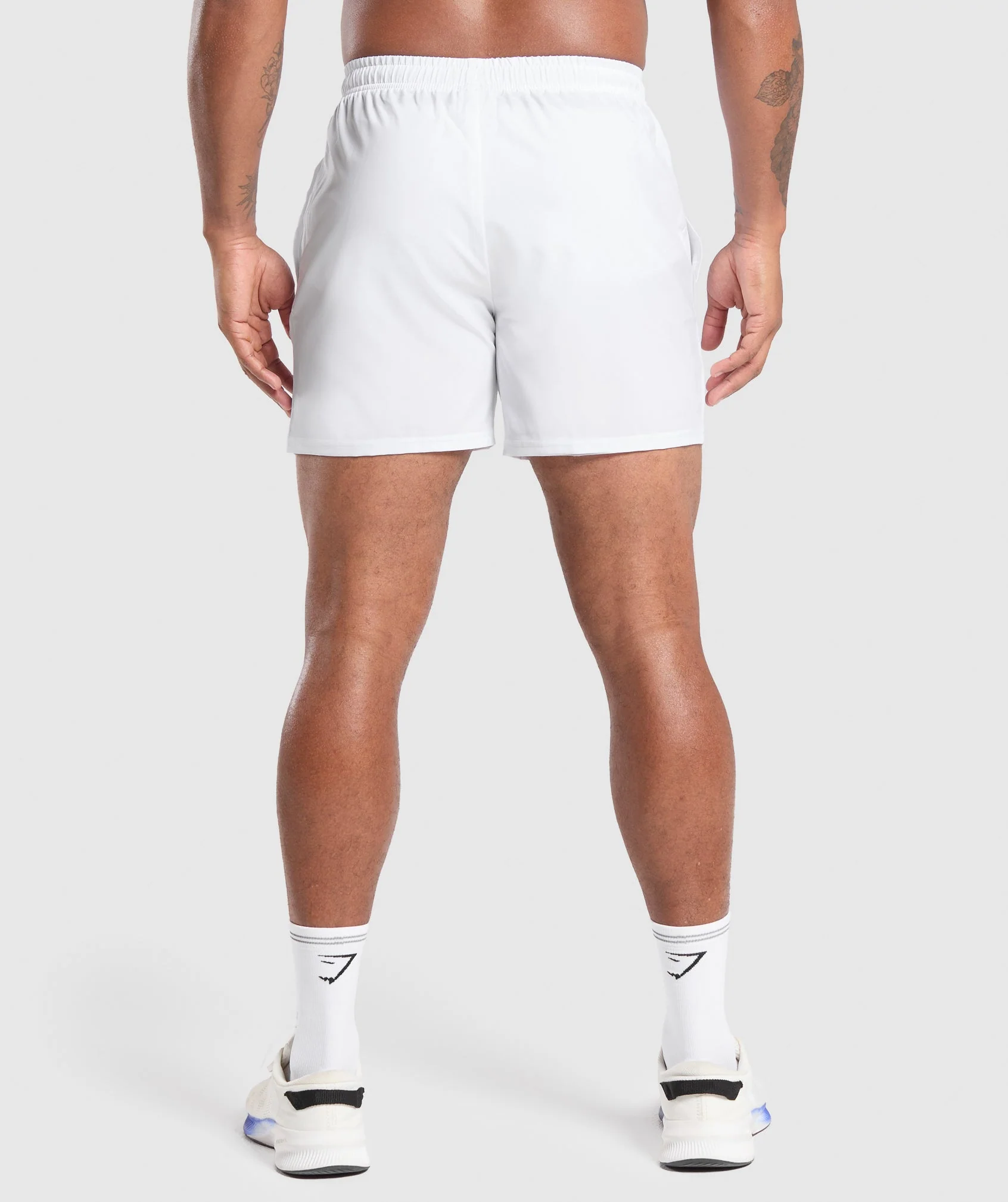Gymshark Arrival 5" Shorts - White - Image 2