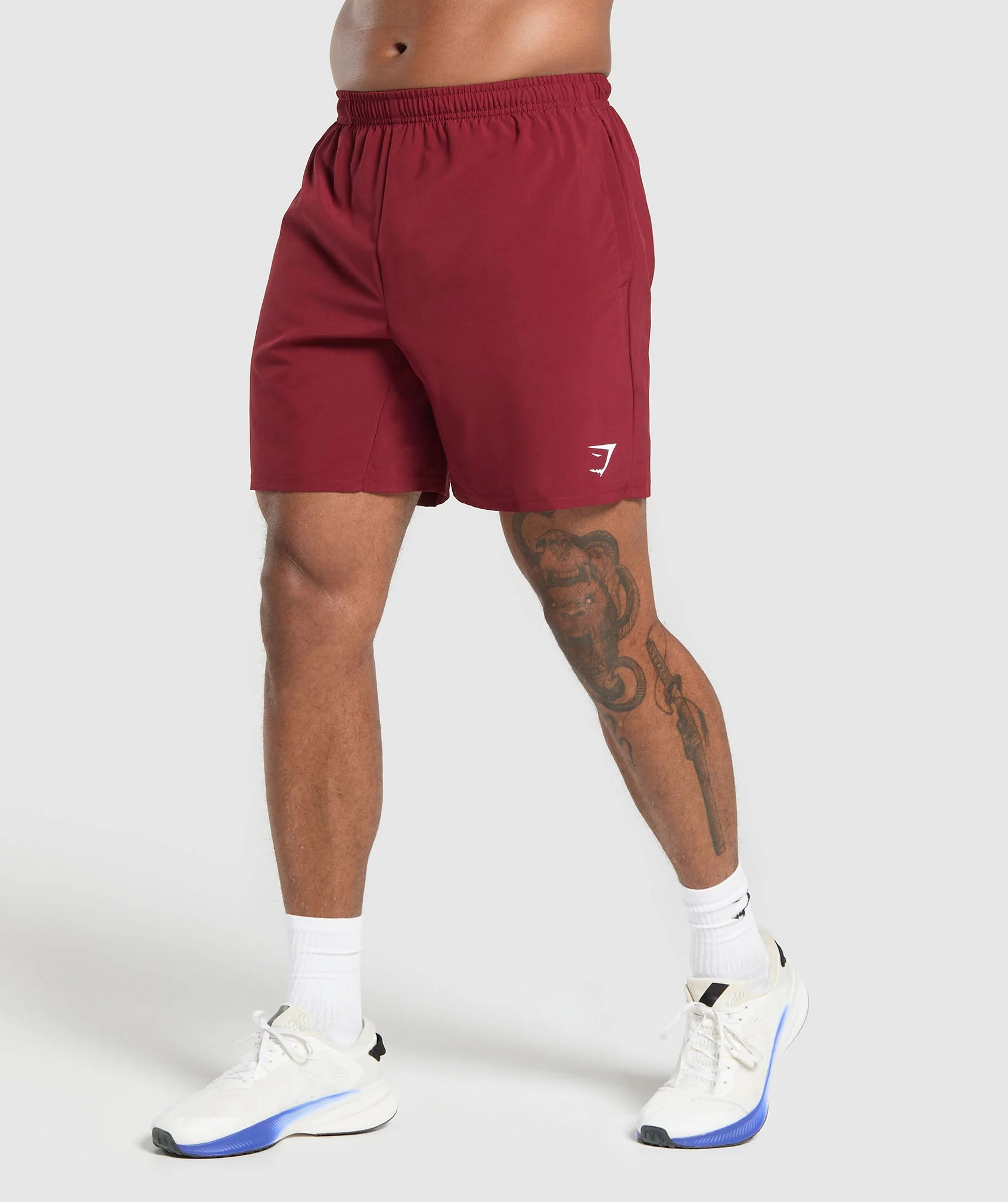 Gymshark Arrival 7" Shorts - Sets Red - Image 3