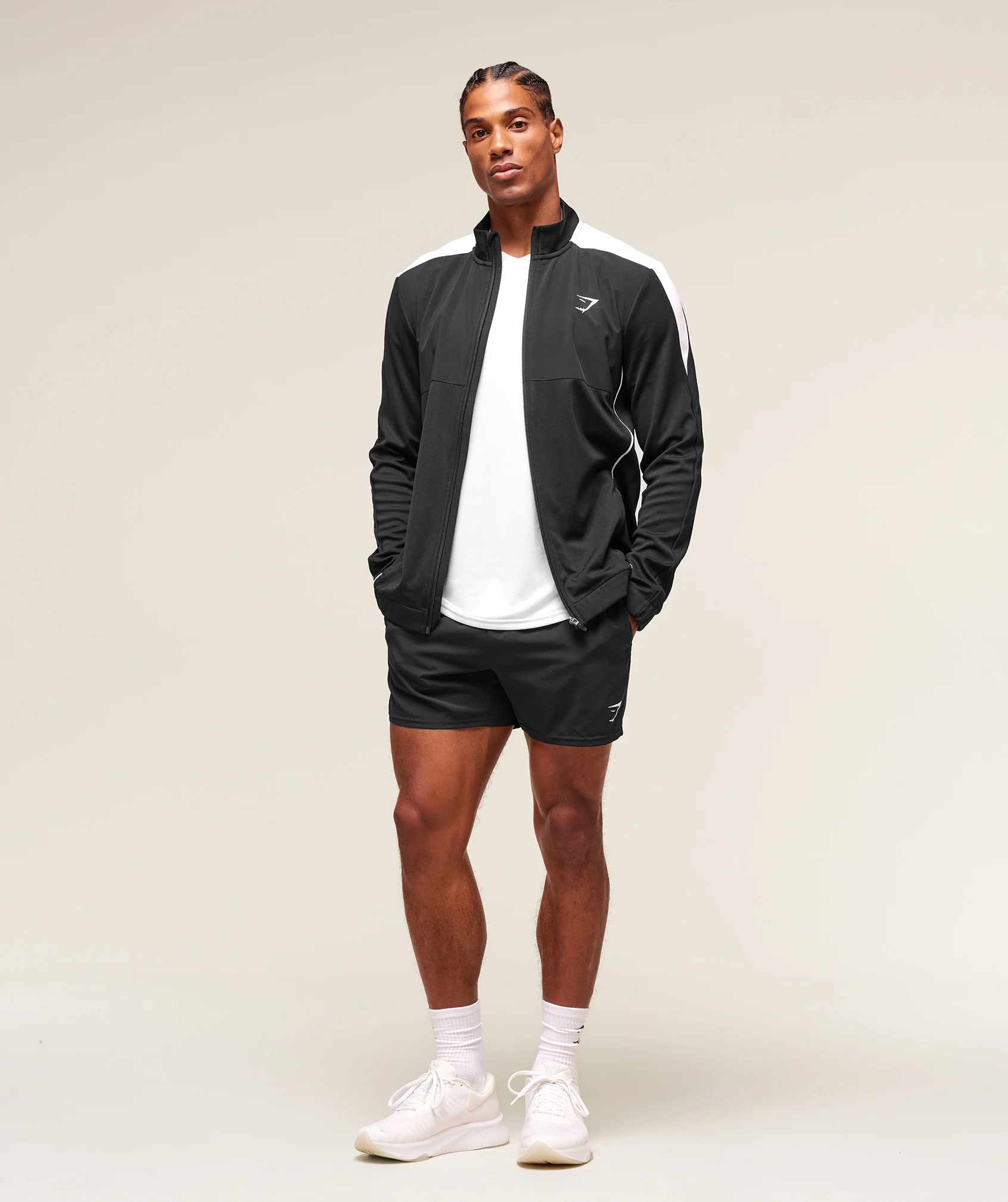 Gymshark Arrival Block Track Jacket - Black - Image 5