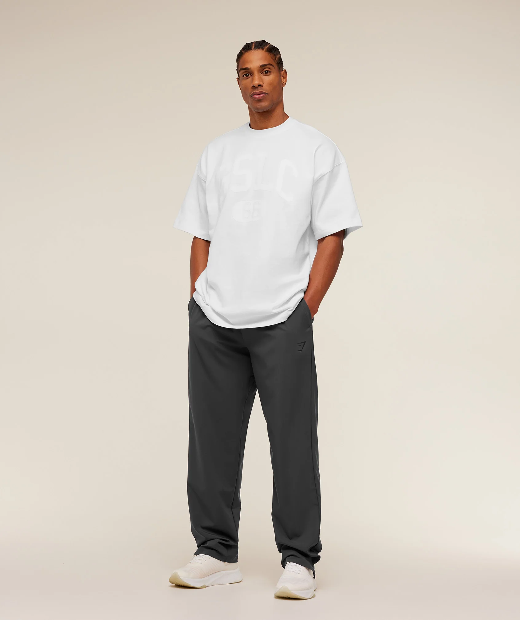 Gymshark Arrival Contrast Pants - Grey/GS Black - Image 4