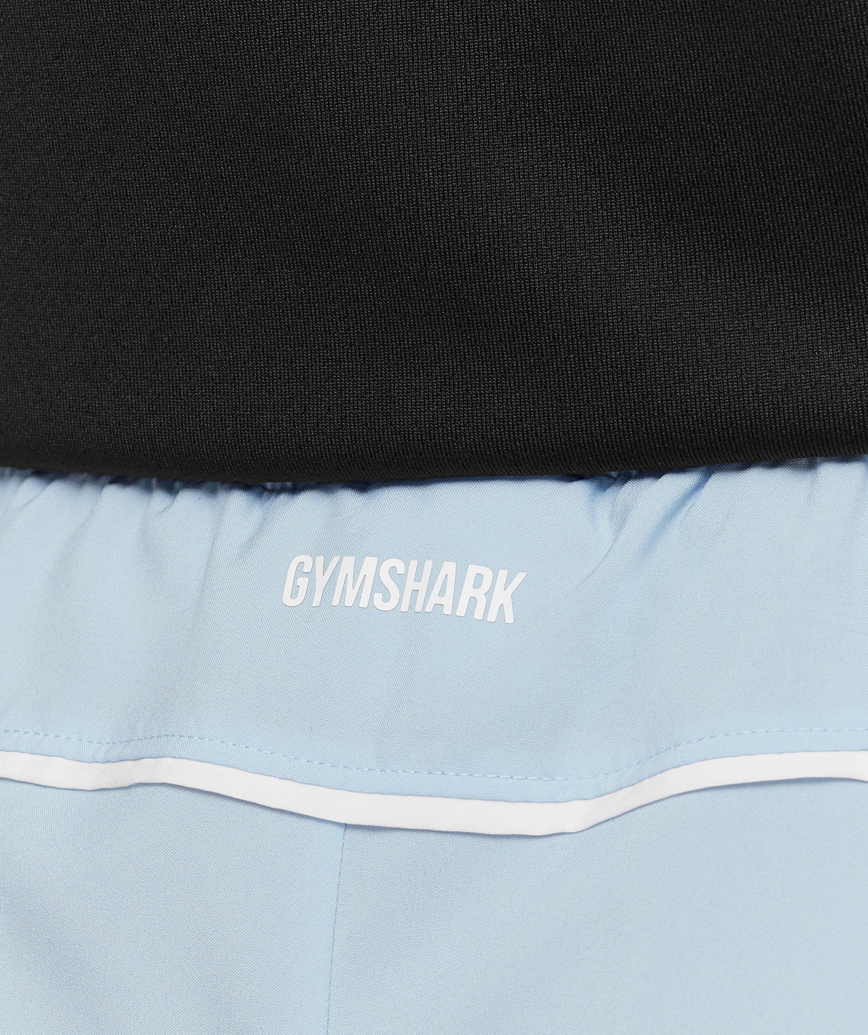 Gymshark Arrival Contrast Shorts - Chilled Blue/White - Image 7