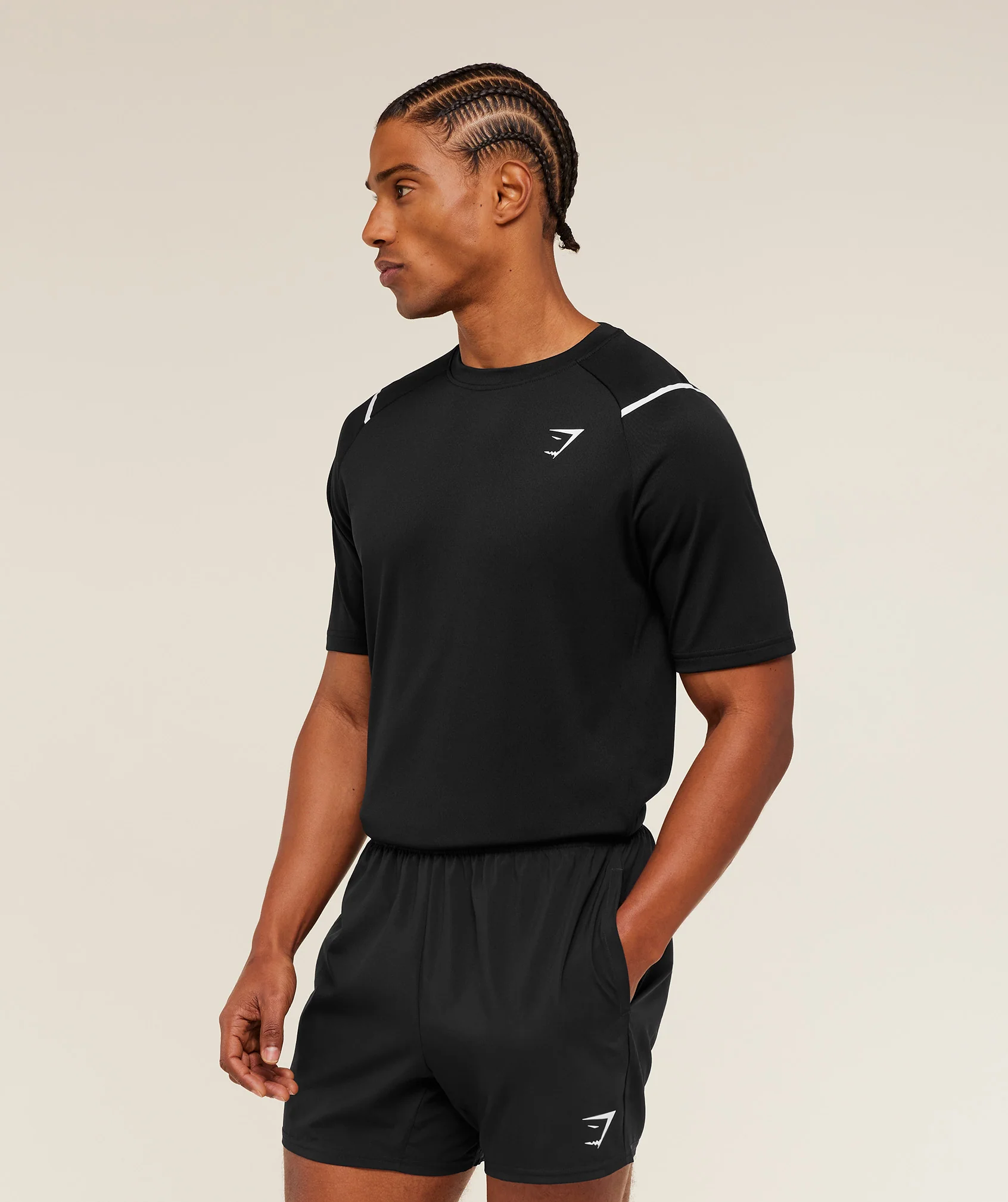Gymshark Arrival Contrast T-Shirt - Black - Image 3