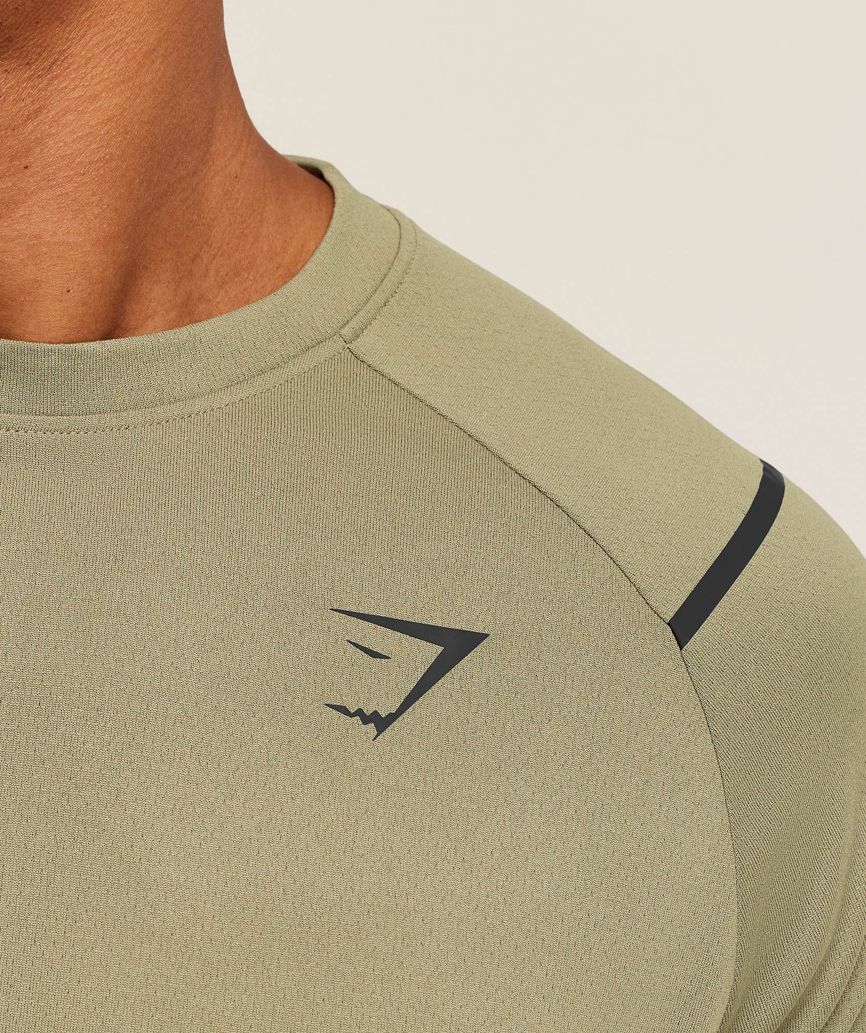 Gymshark Arrival Contrast T-Shirt - Grounded Green / Strength Green - Image 6