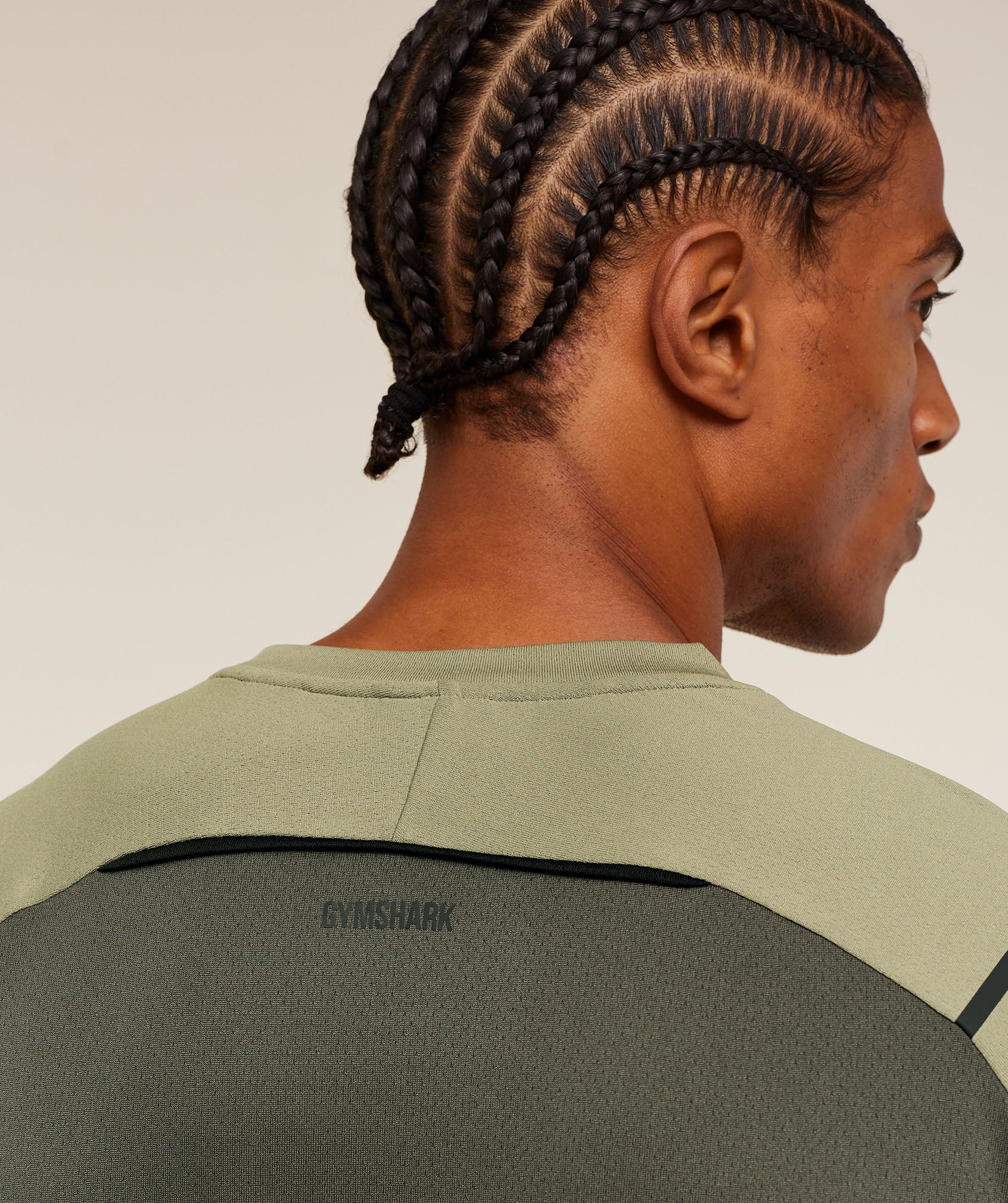 Gymshark Arrival Contrast T-Shirt - Grounded Green / Strength Green - Image 7