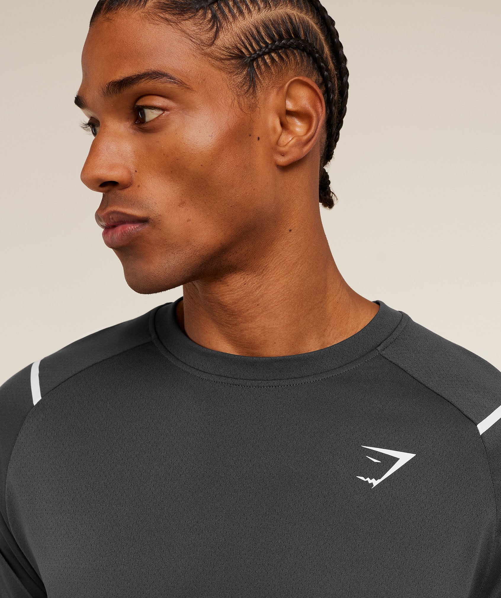 Gymshark Arrival Contrast T-Shirt - Grey/GS Black - Image 6