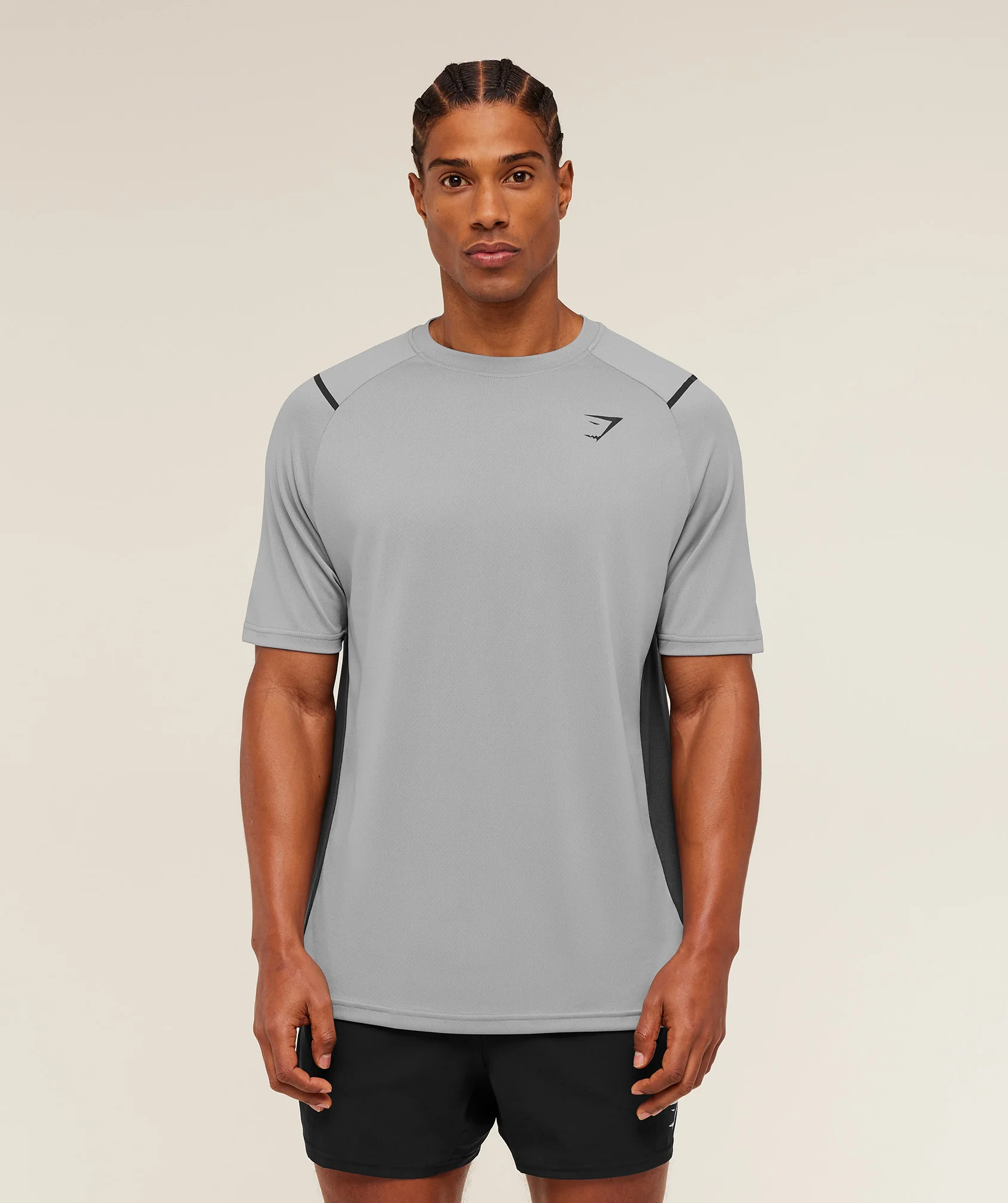 Gymshark Arrival Contrast T-Shirt - Smokey Grey / Grey - Image 4