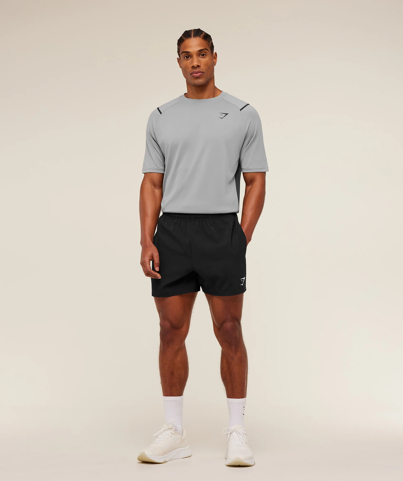 Gymshark Arrival Contrast T-Shirt - Smokey Grey / Grey - Image 5