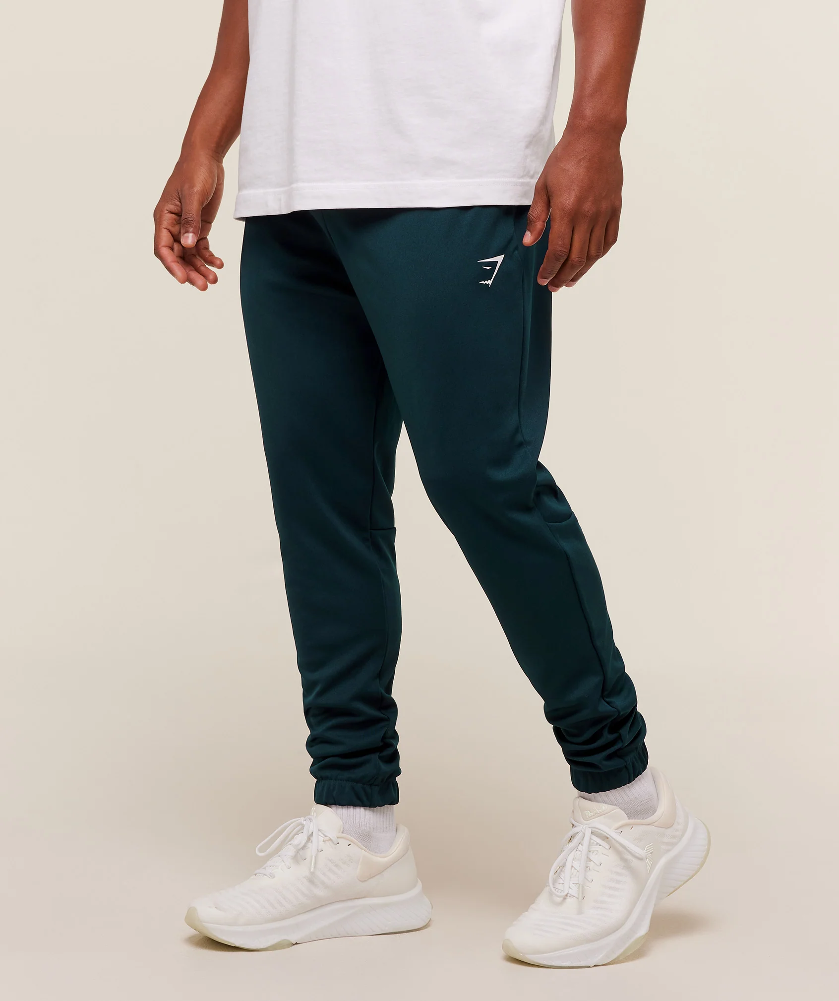 Gymshark Arrival Knit Block Joggers - Deep Petrol Blue