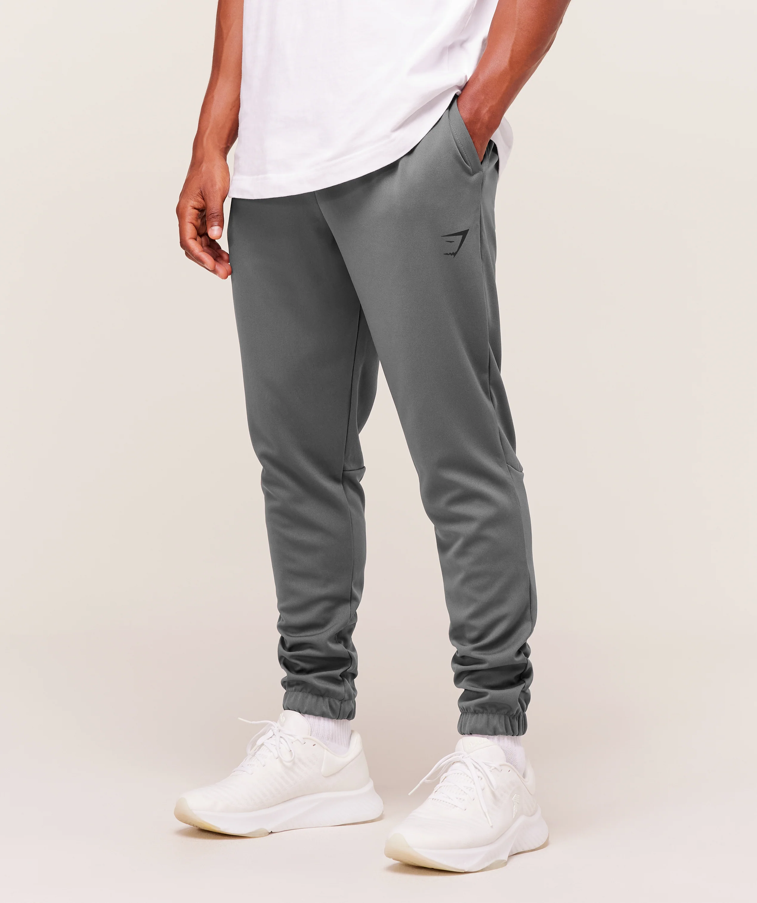 Gymshark Arrival Knit Block Joggers - Dark Grey - Image 3