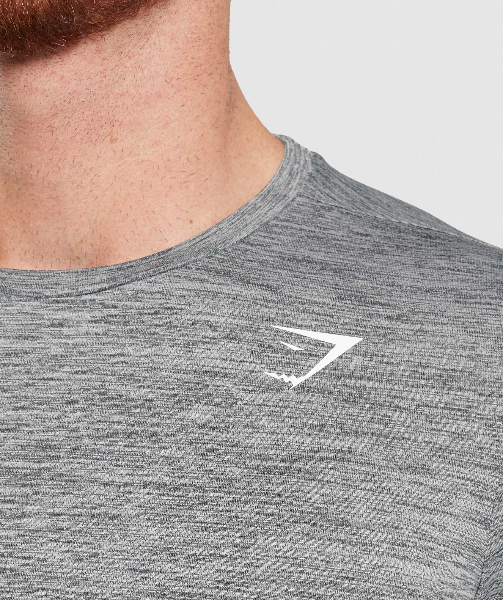 Gymshark Arrival Marl T-Shirt - Silhouette Grey/Light Grey Marl - Image 6