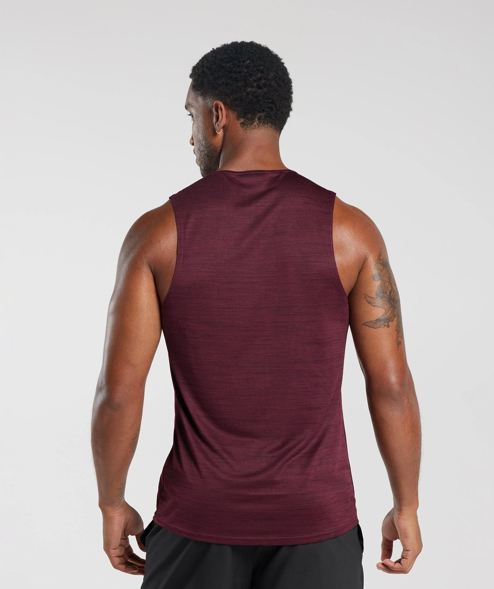 Gymshark Arrival Marl Tank - Plum Pink/Plum Brown Marl - Image 2