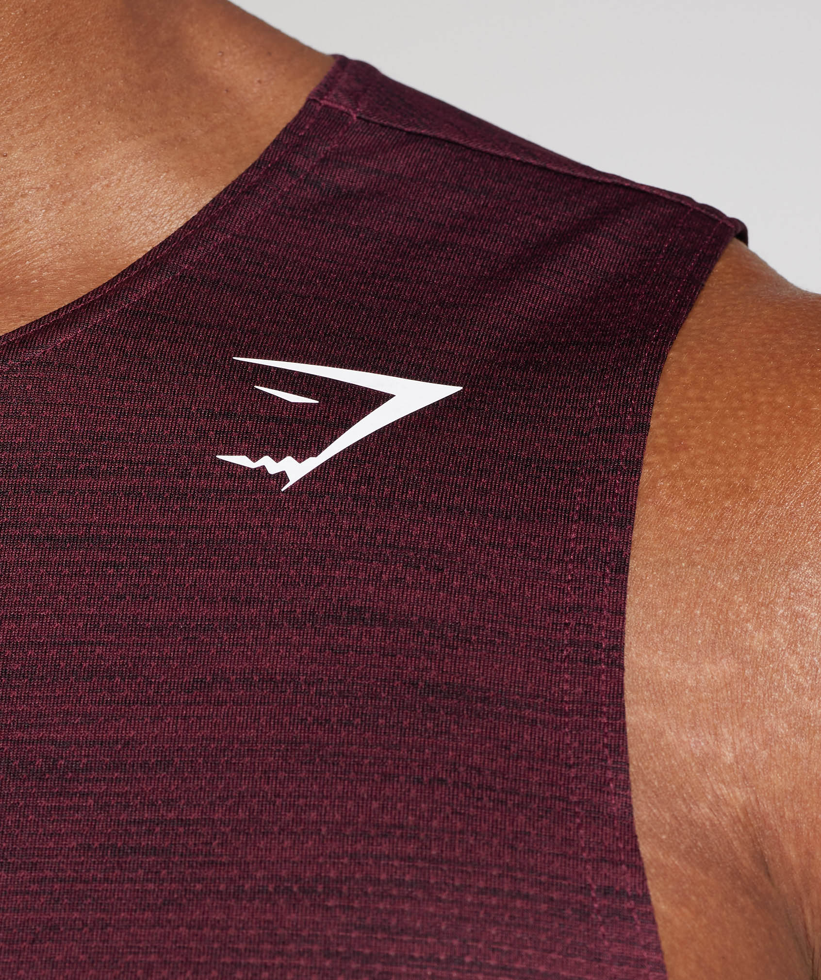 Gymshark Arrival Marl Tank - Plum Pink/Plum Brown Marl - Image 5