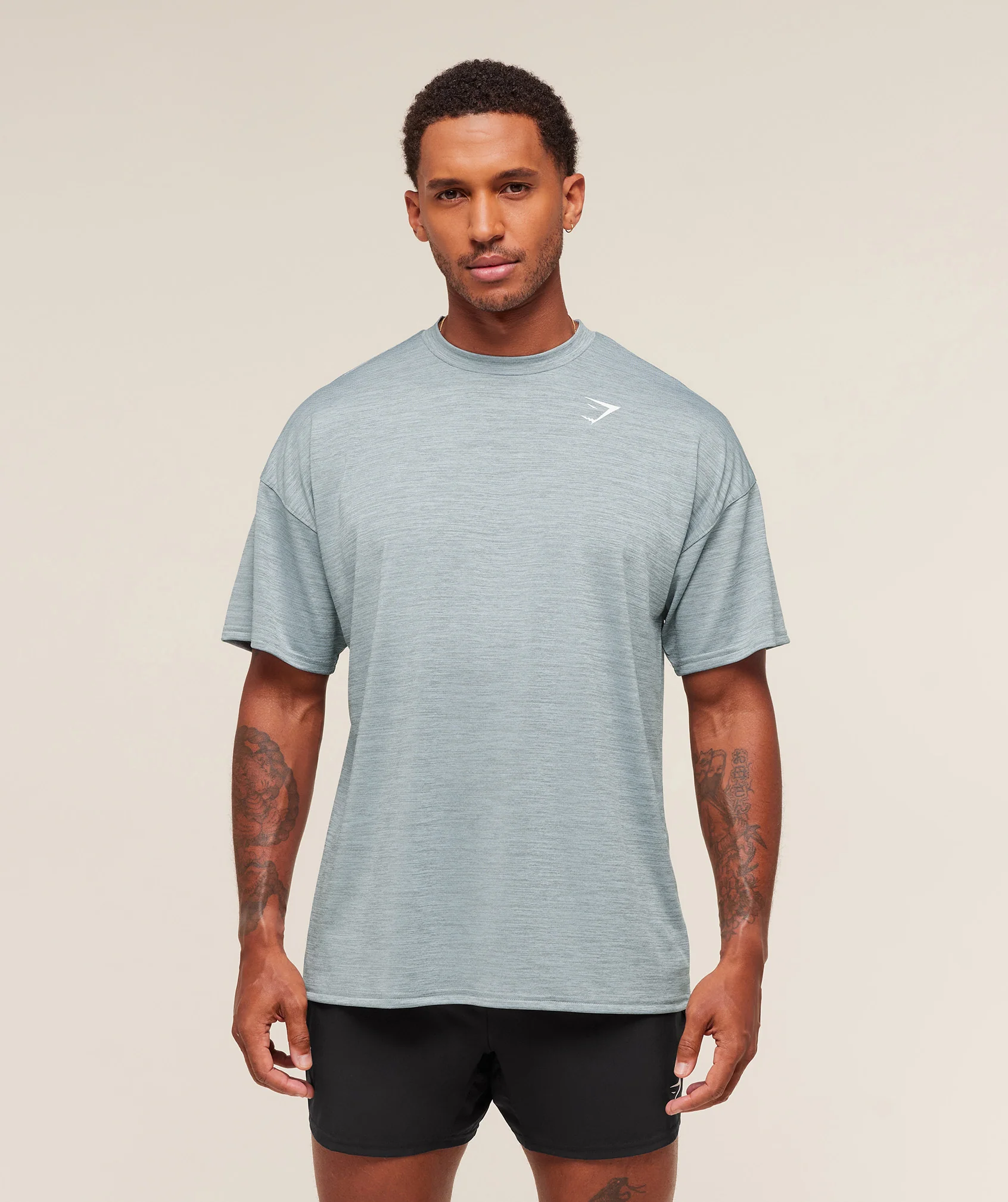 Gymshark Arrival Oversized T-Shirt - Smoke Blue/Denim Grey - Image 6