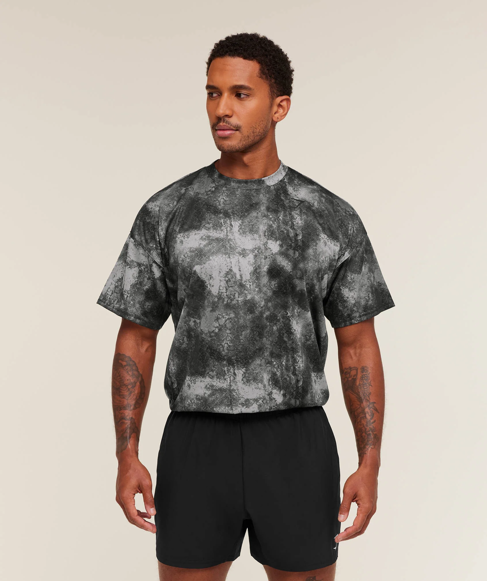 Gymshark Arrival Oversized T-Shirt - Smokey Grey