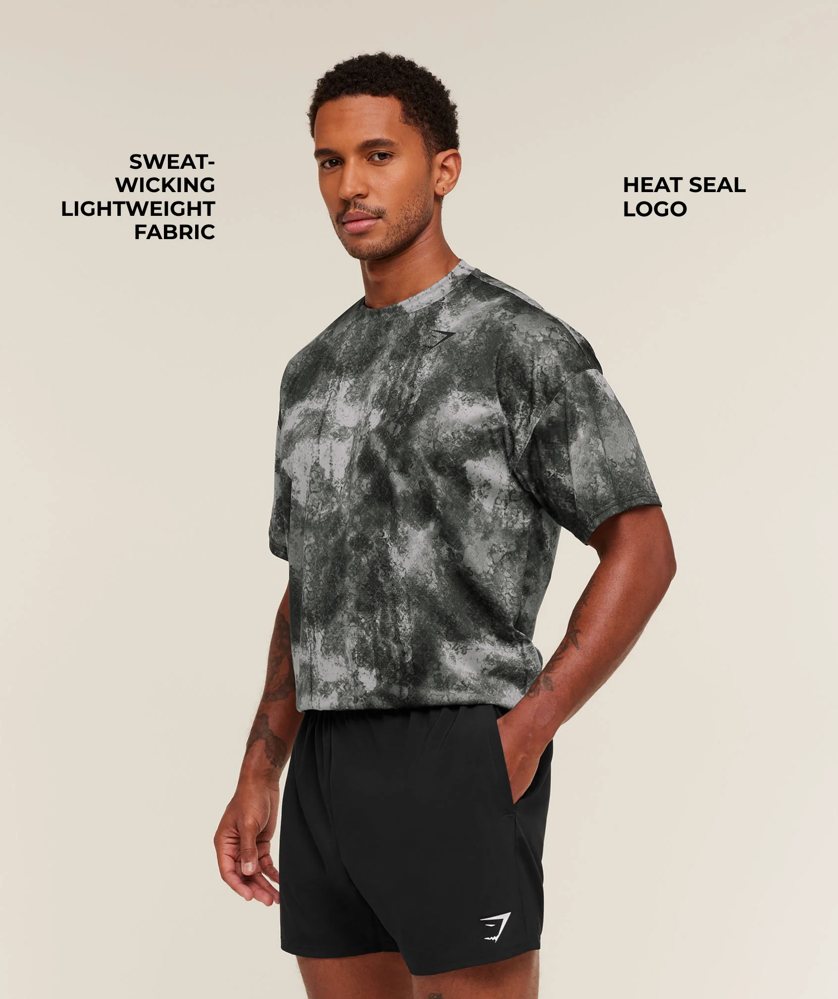 Gymshark Arrival Oversized T-Shirt - Smokey Grey - Image 2