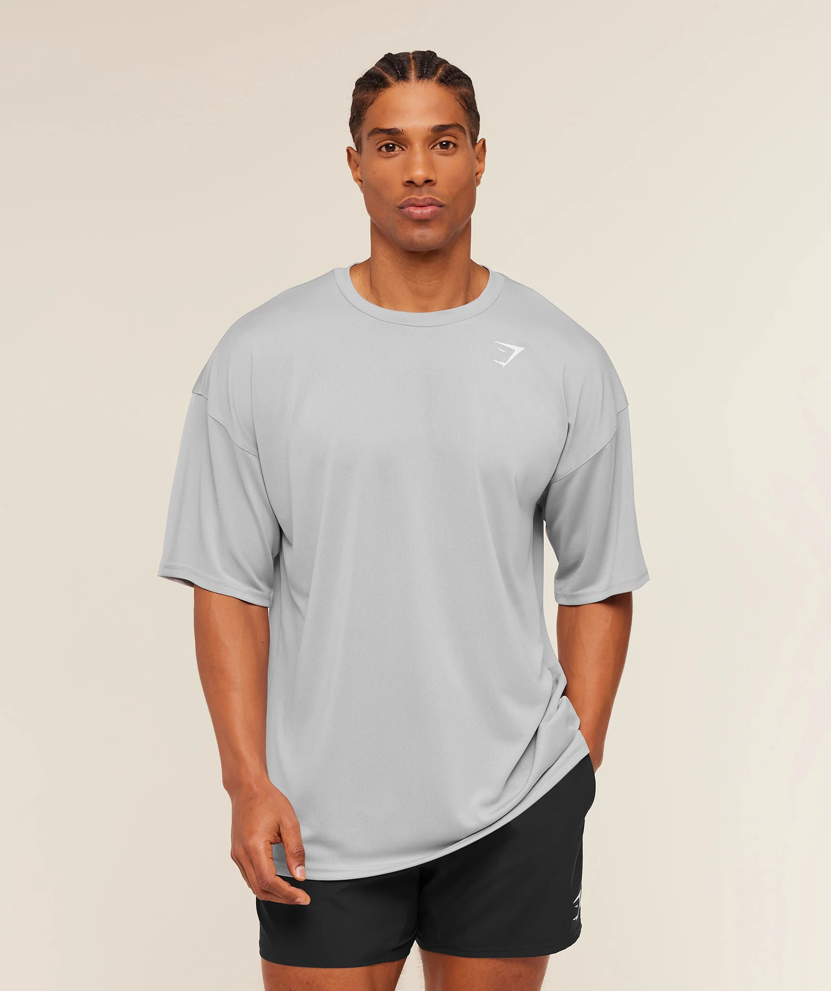 Gymshark Arrival Oversized T-Shirt - Stratus Grey - Image 4