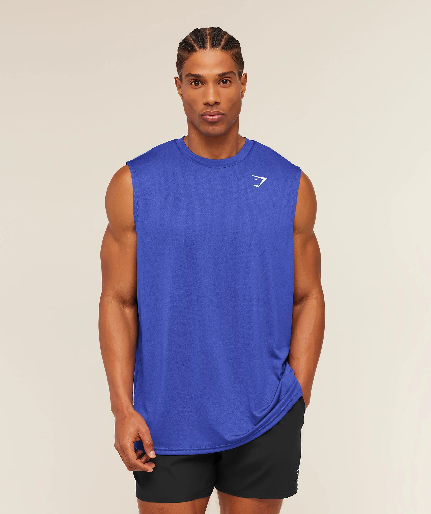 Gymshark Arrival Oversized Tank - Force Blue - Image 5
