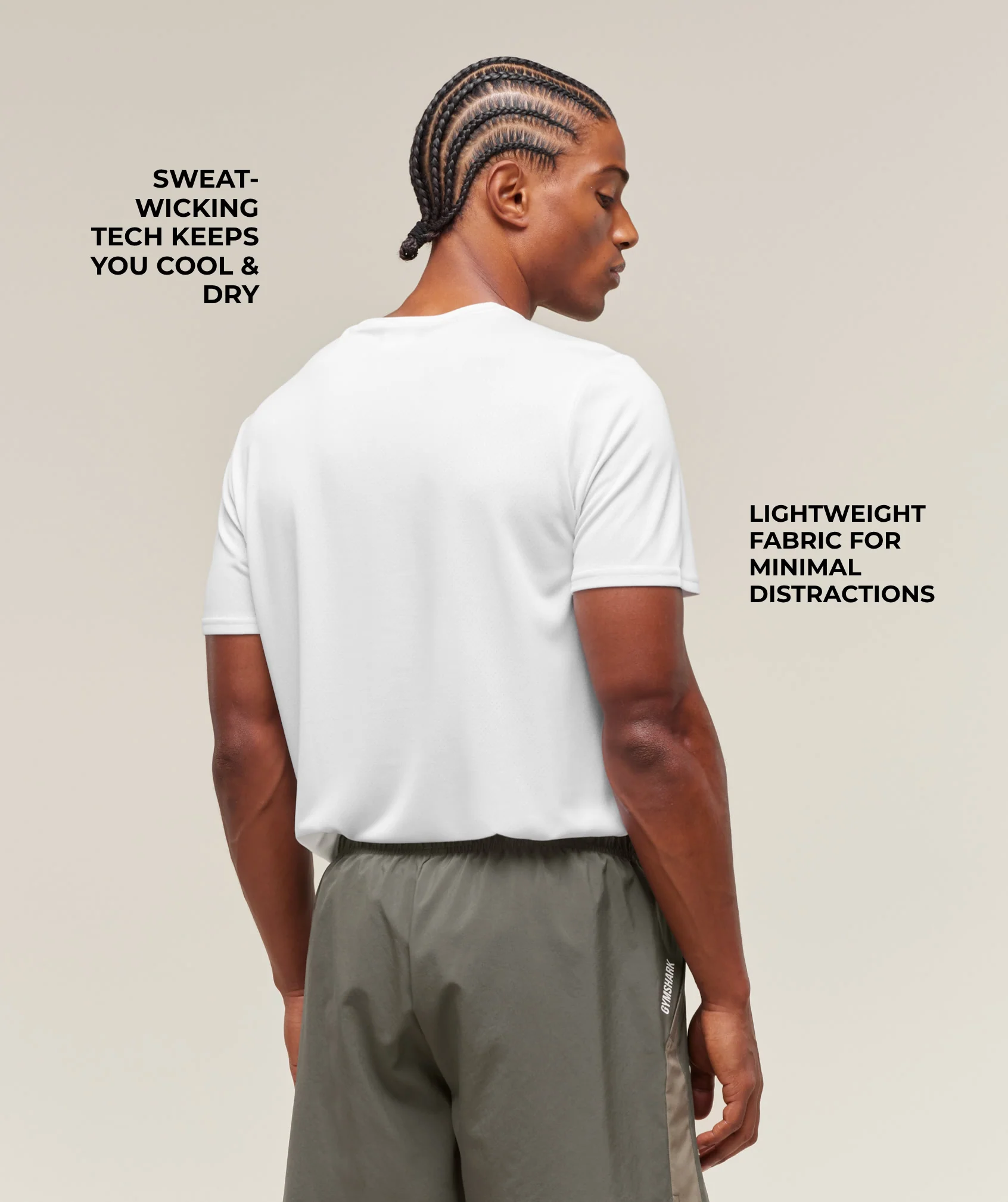 Gymshark Arrival T-Shirt - White - Image 2