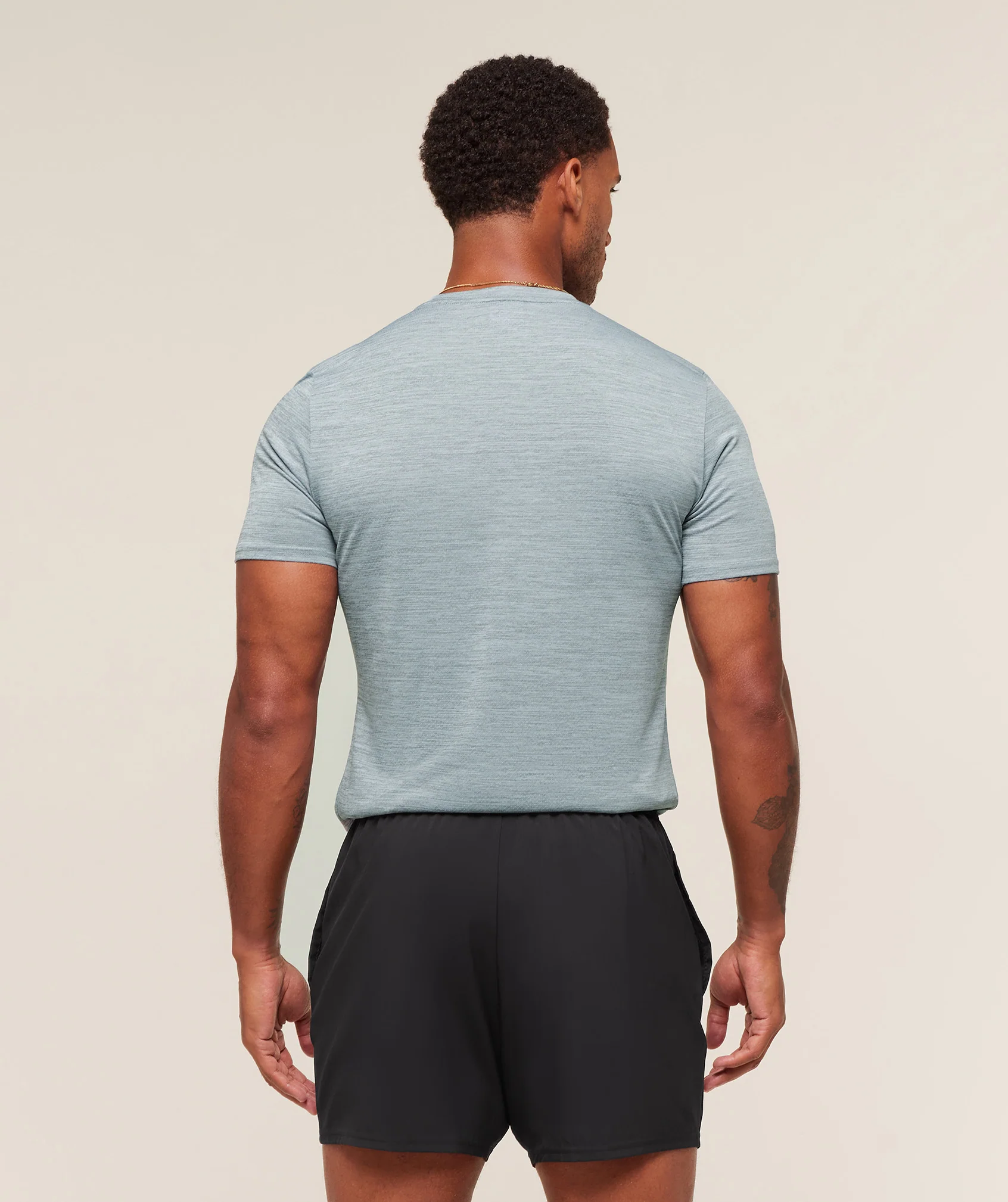 Gymshark Arrival T-Shirt - Smoke Blue/Denim Grey - Image 3