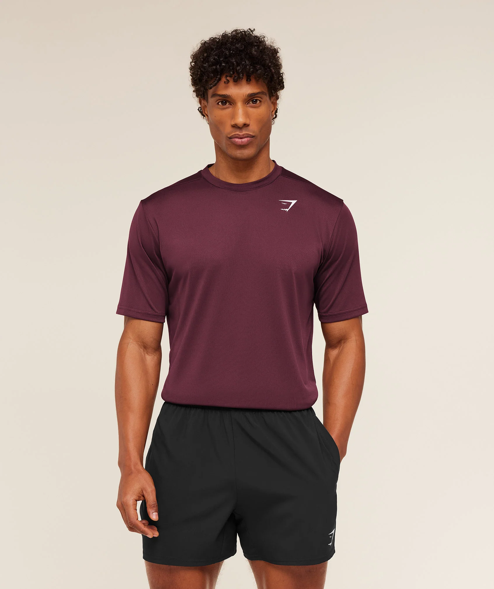 Gymshark Arrival T-Shirt - GS Impact Burgundy - Image 3