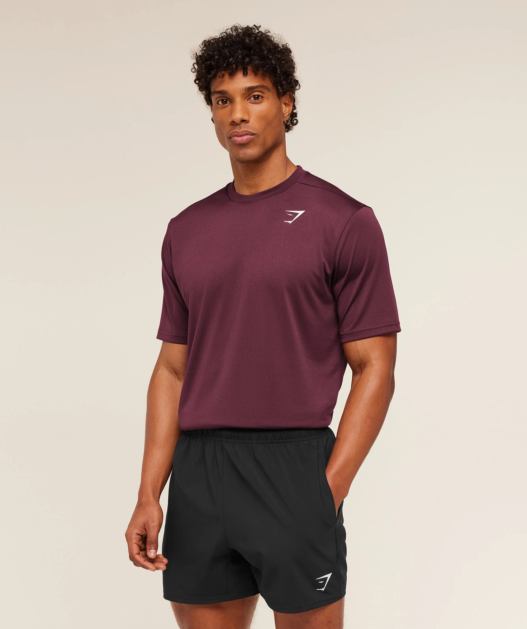 Gymshark Arrival T-Shirt - GS Impact Burgundy - Image 4