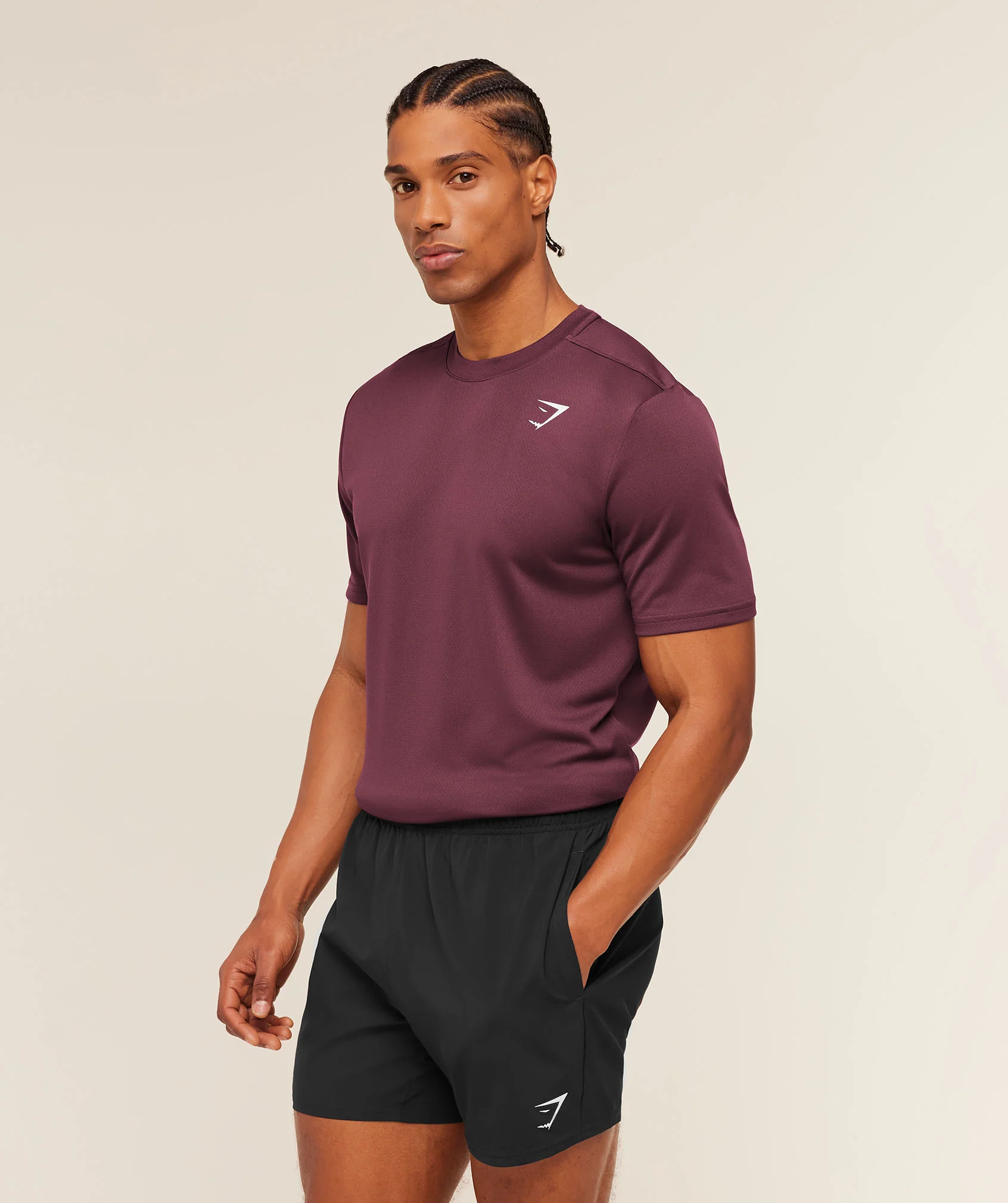 Gymshark Arrival T-Shirt - Impact Burgundy - Image 3