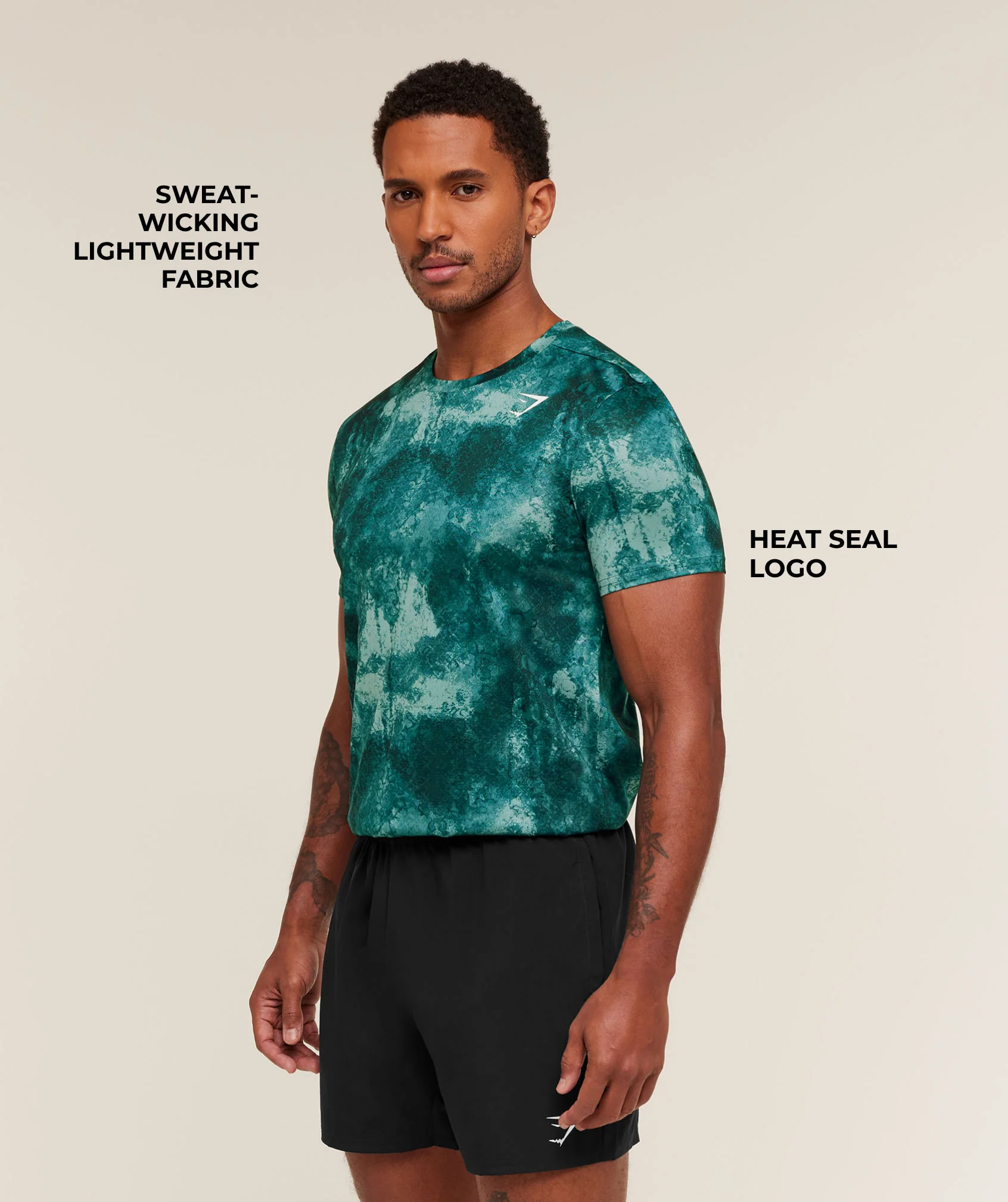 Gymshark Arrival T-Shirt - Muted Teal - Image 2