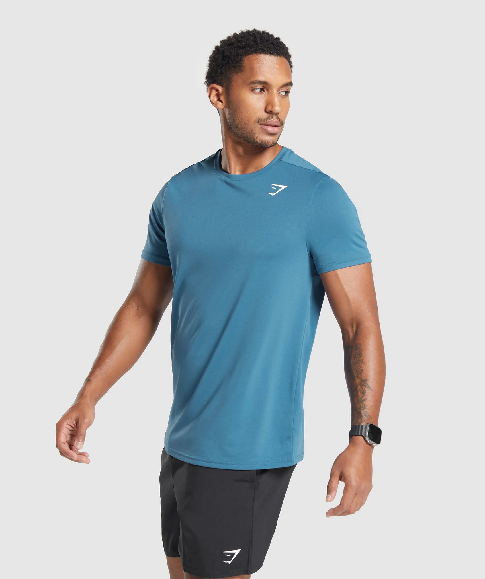 Gymshark Arrival T-Shirt - Utility Blue - Image 3