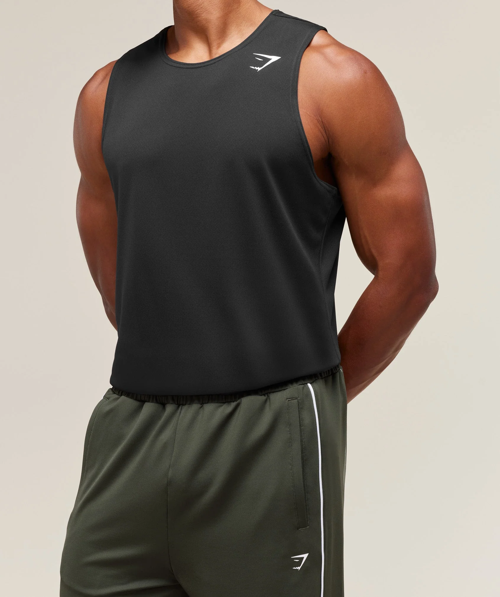 Gymshark Arrival Tank - Black - Image 3