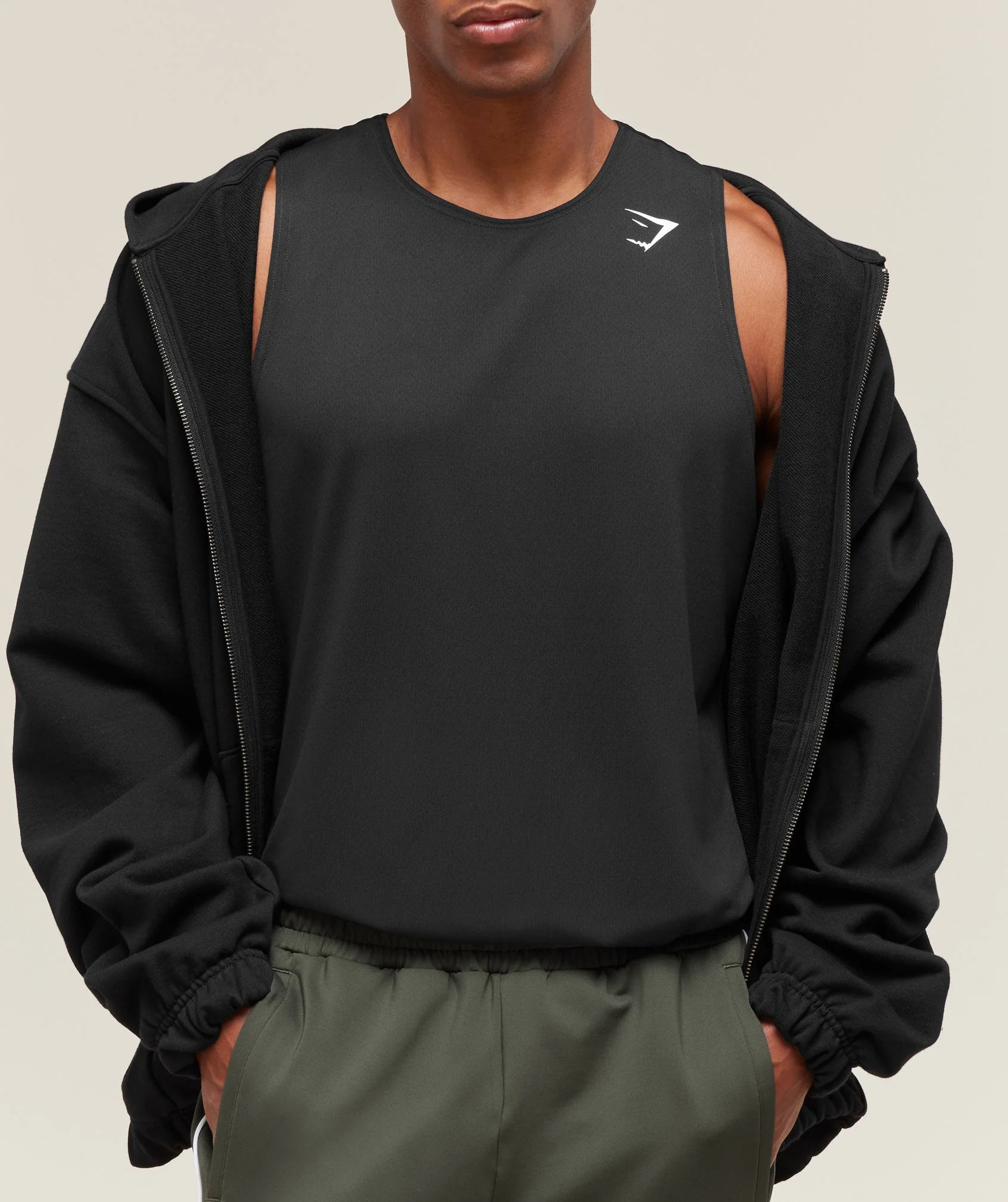 Gymshark Arrival Tank - Black - Image 4